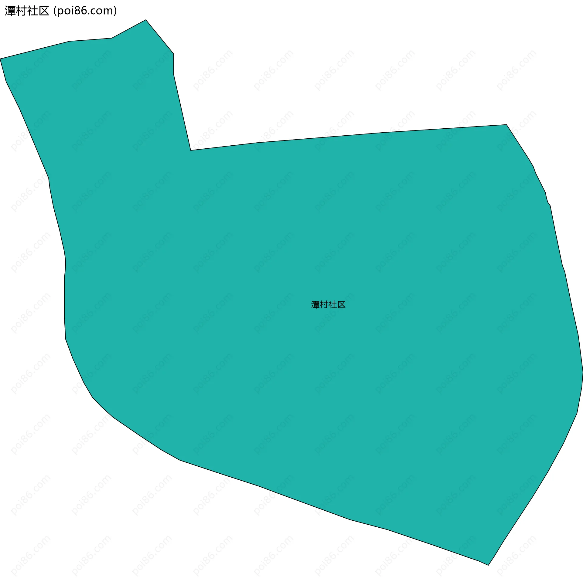 潭村社区边界地图