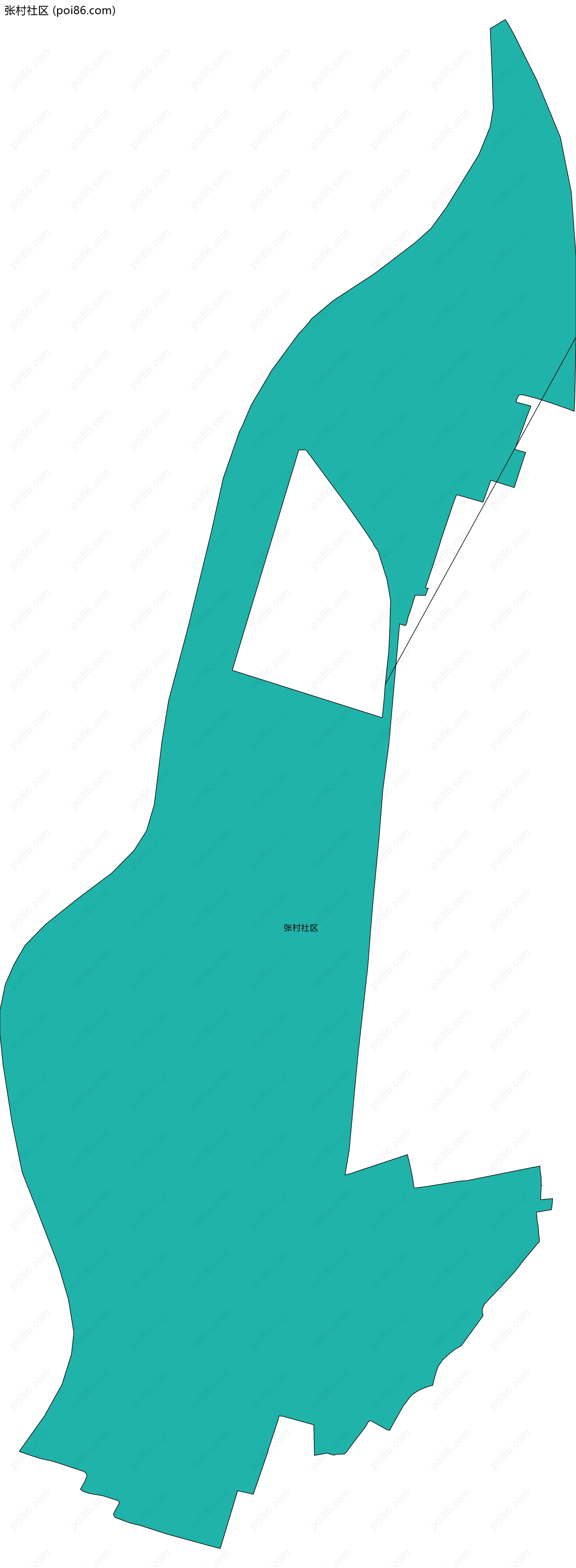 张村社区边界地图