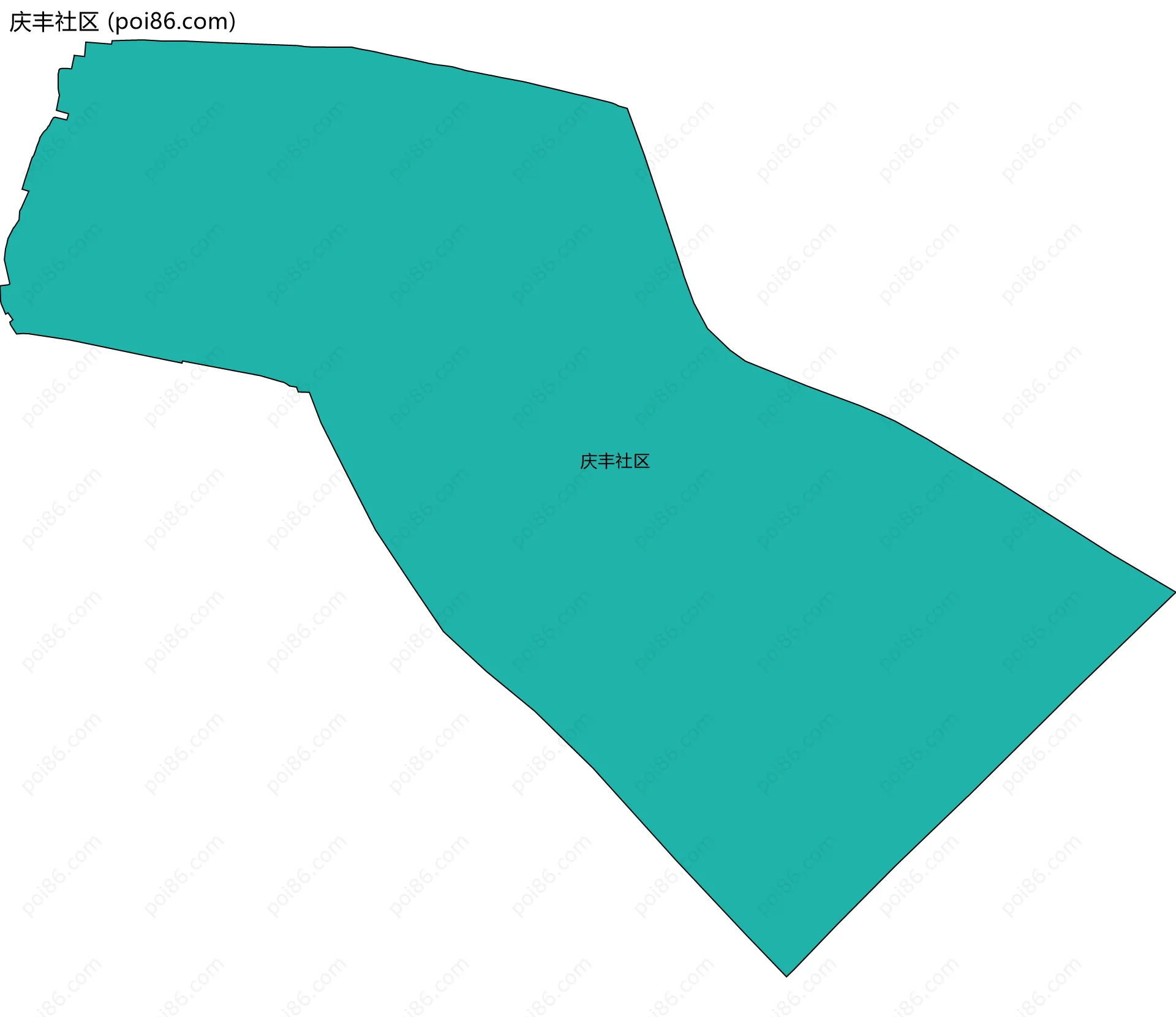 庆丰社区边界地图