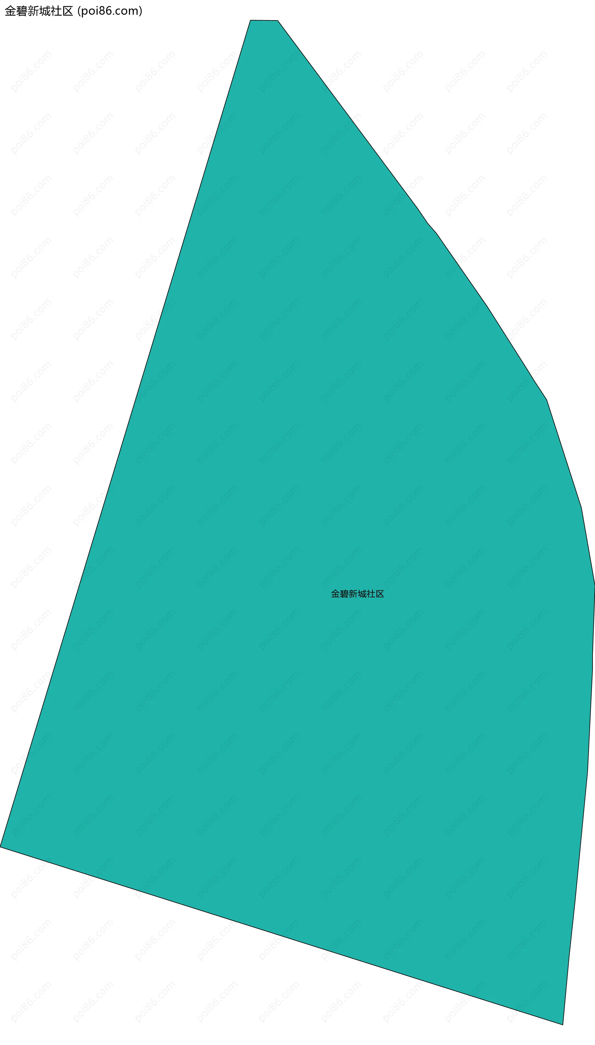 金碧新城社区边界地图