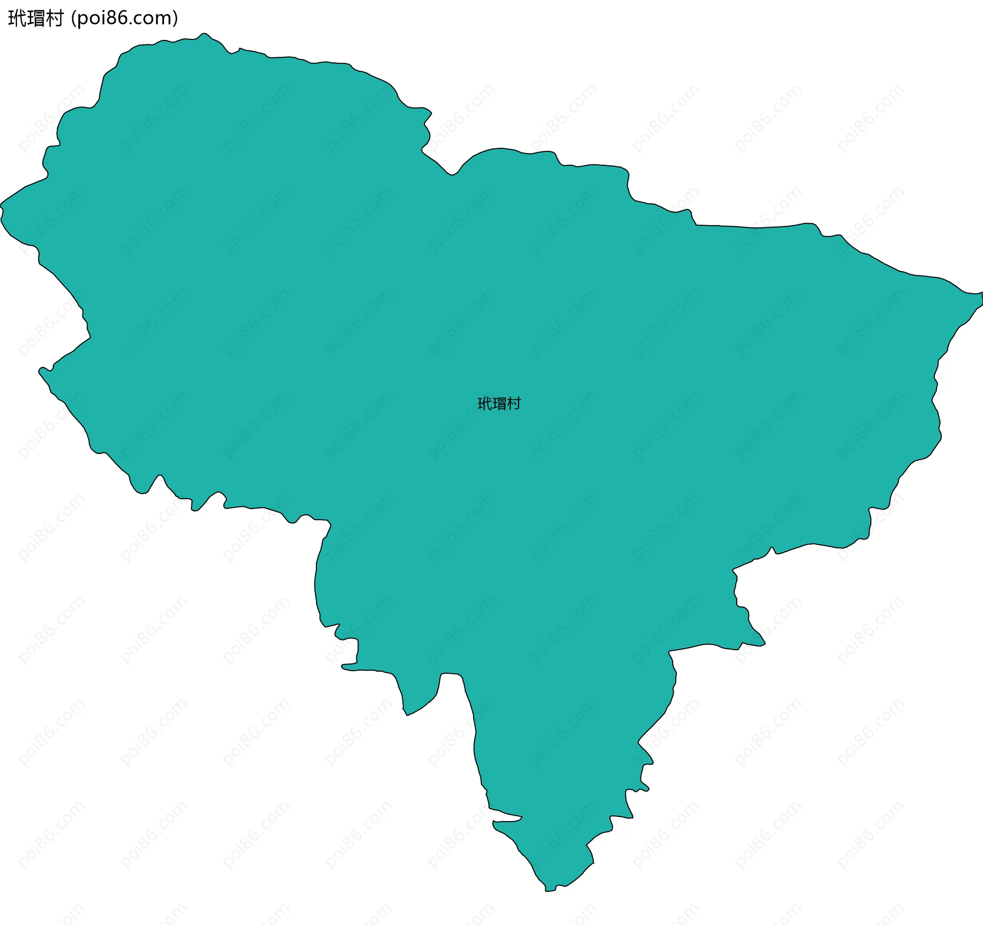 玳瑁村边界地图