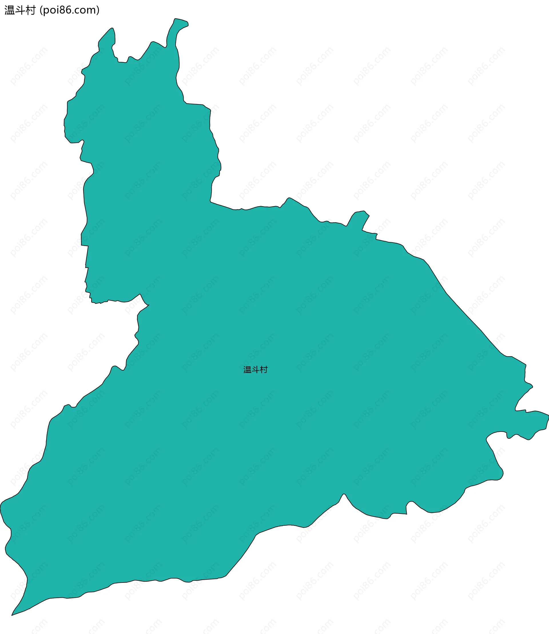 温斗村边界地图