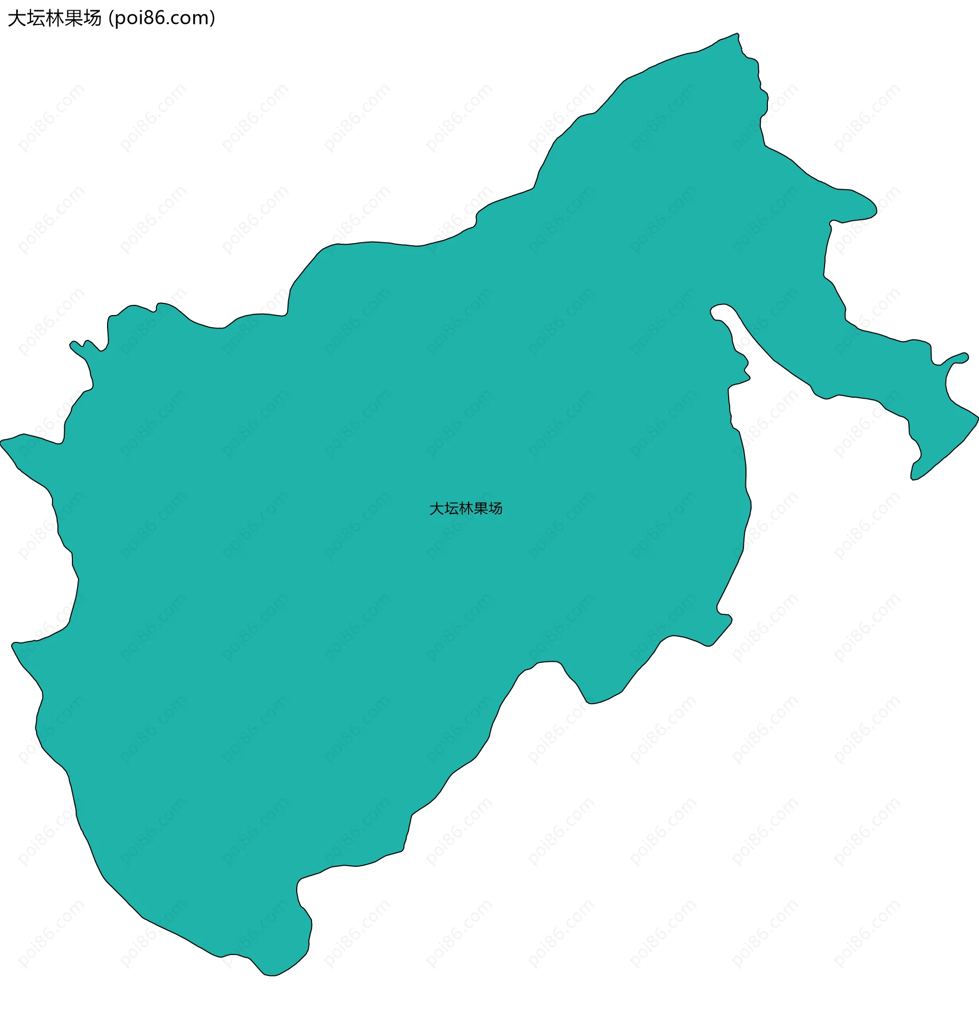 大坛林果场边界地图