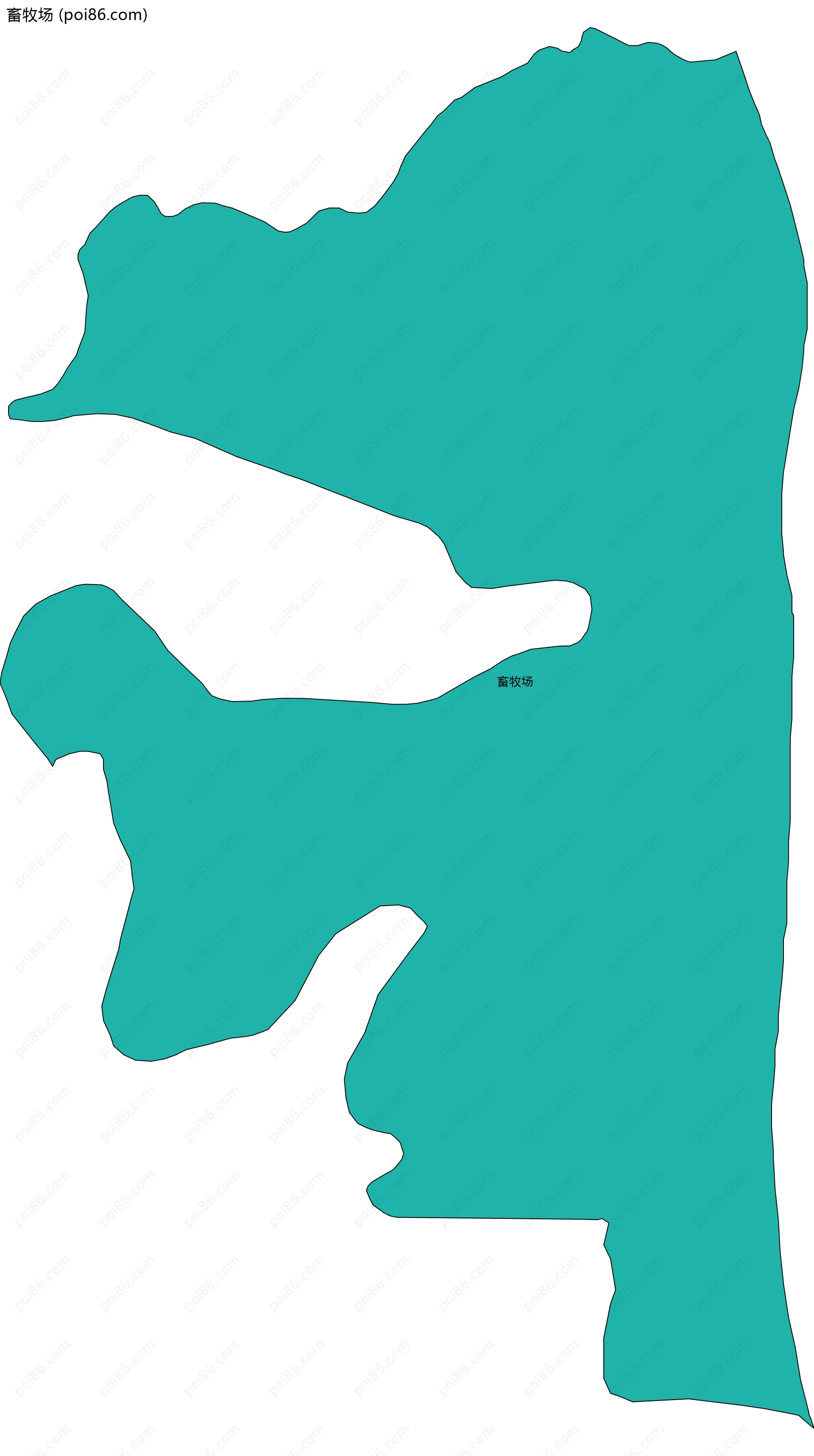 畜牧场边界地图