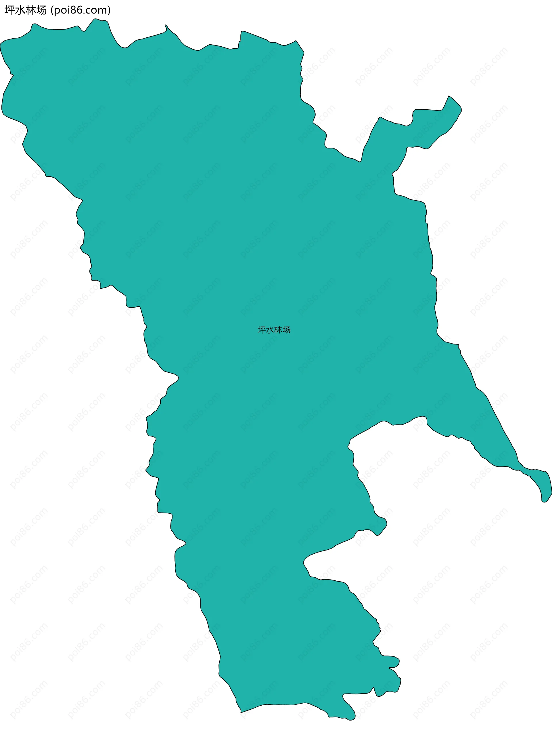 坪水林场边界地图