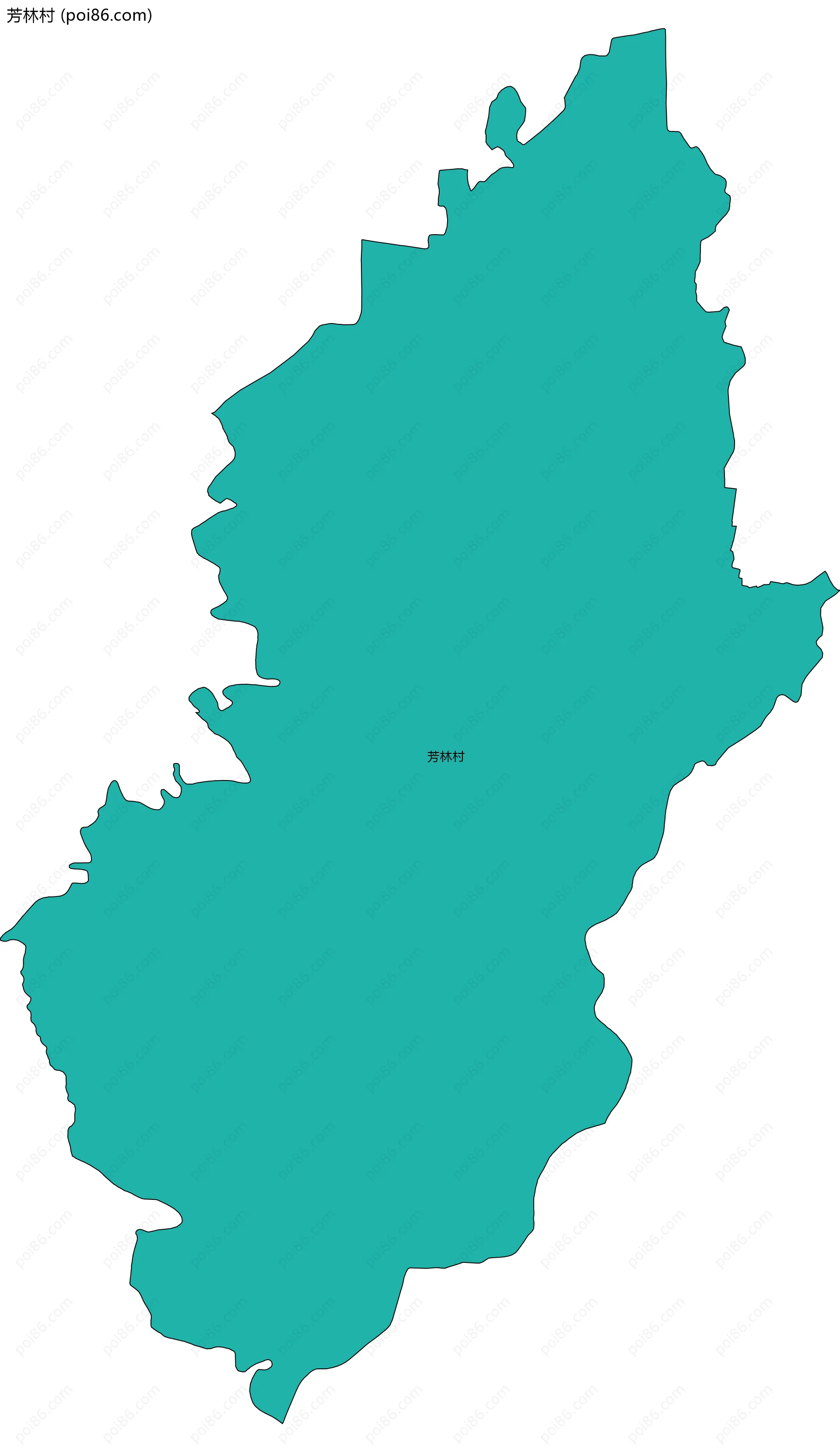 芳林村边界地图