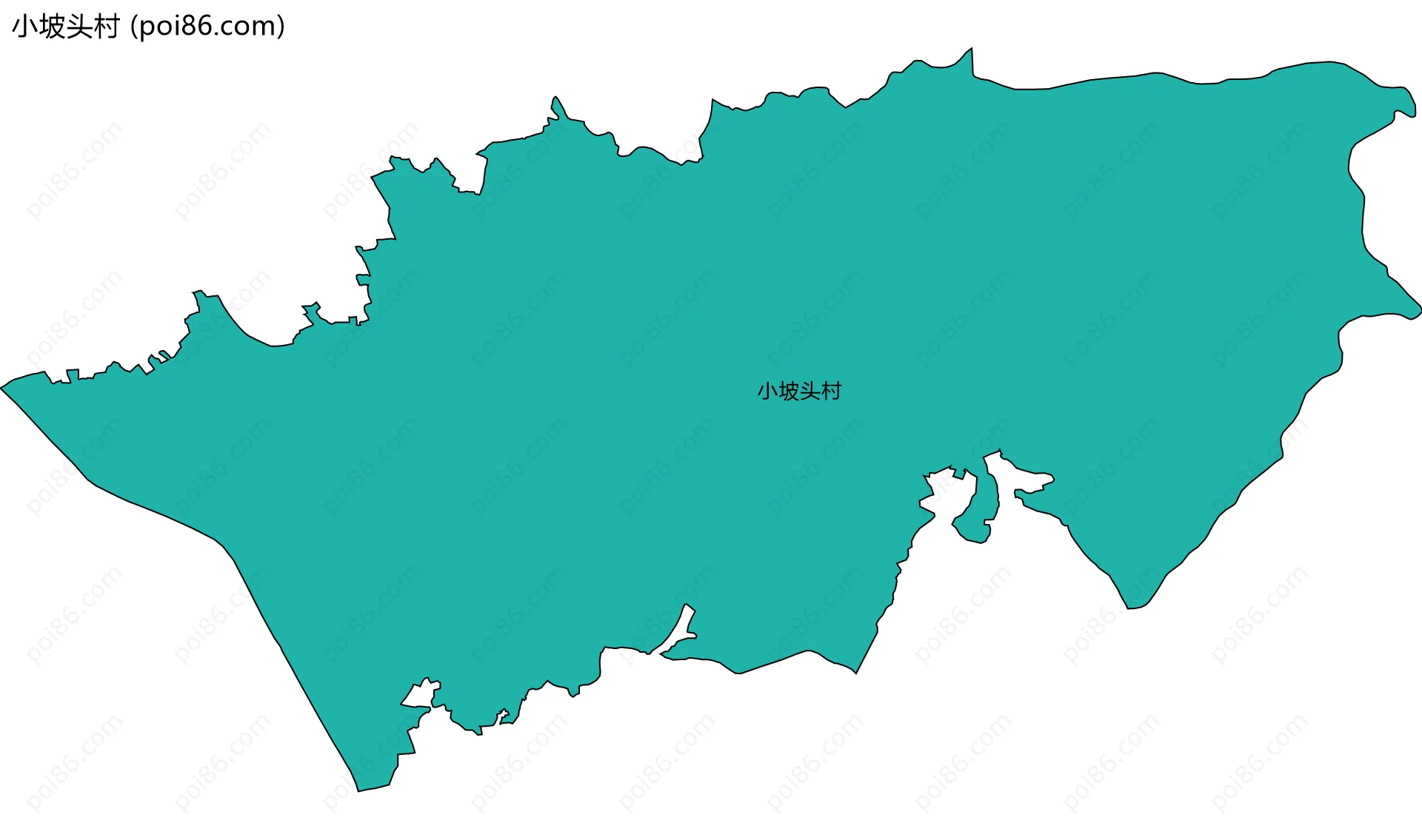 小坡头村边界地图