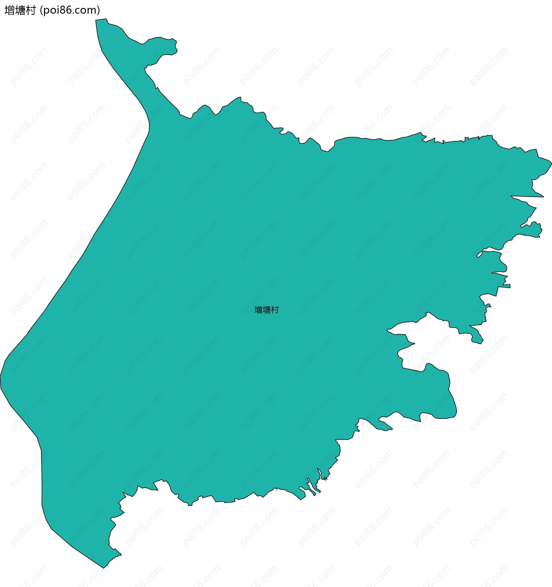 增塘村边界地图