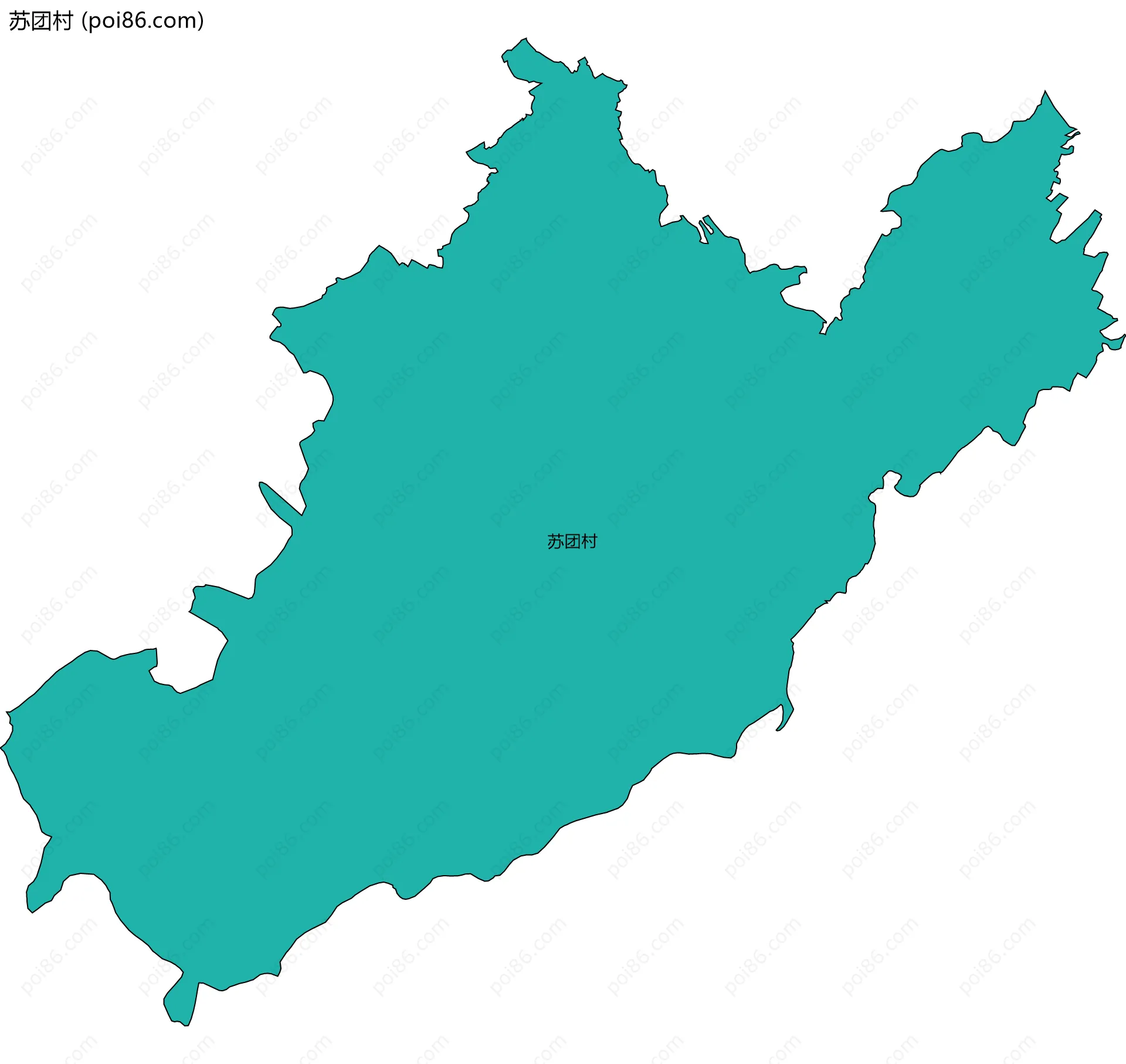 苏团村边界地图