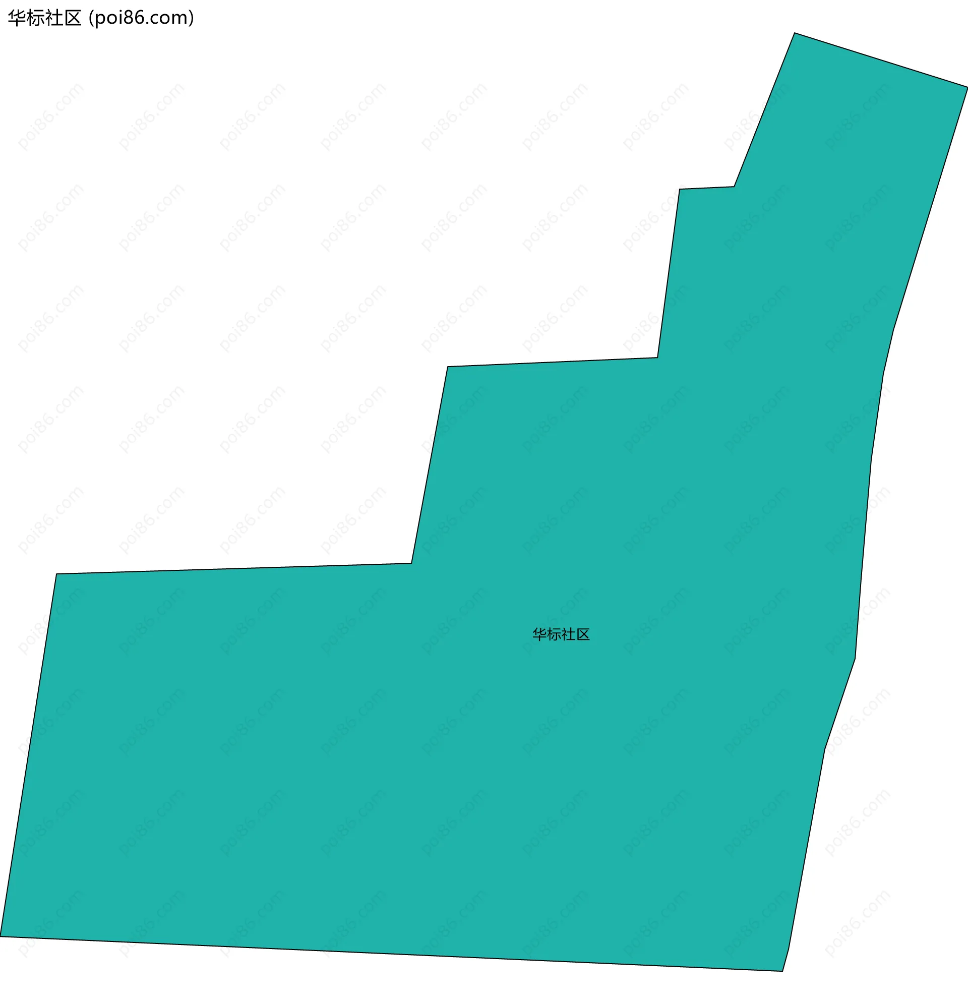 华标社区边界地图