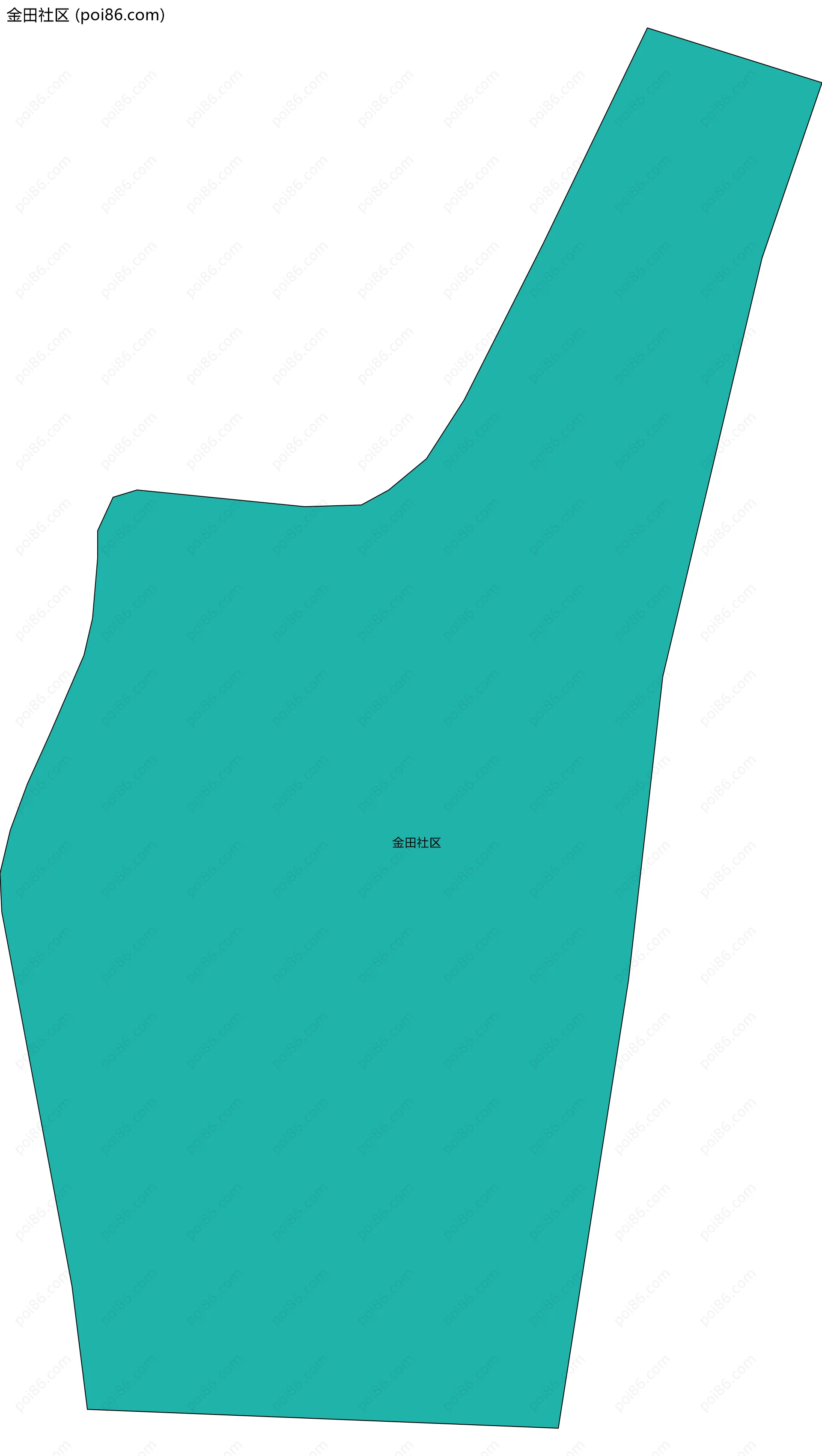 金田社区边界地图