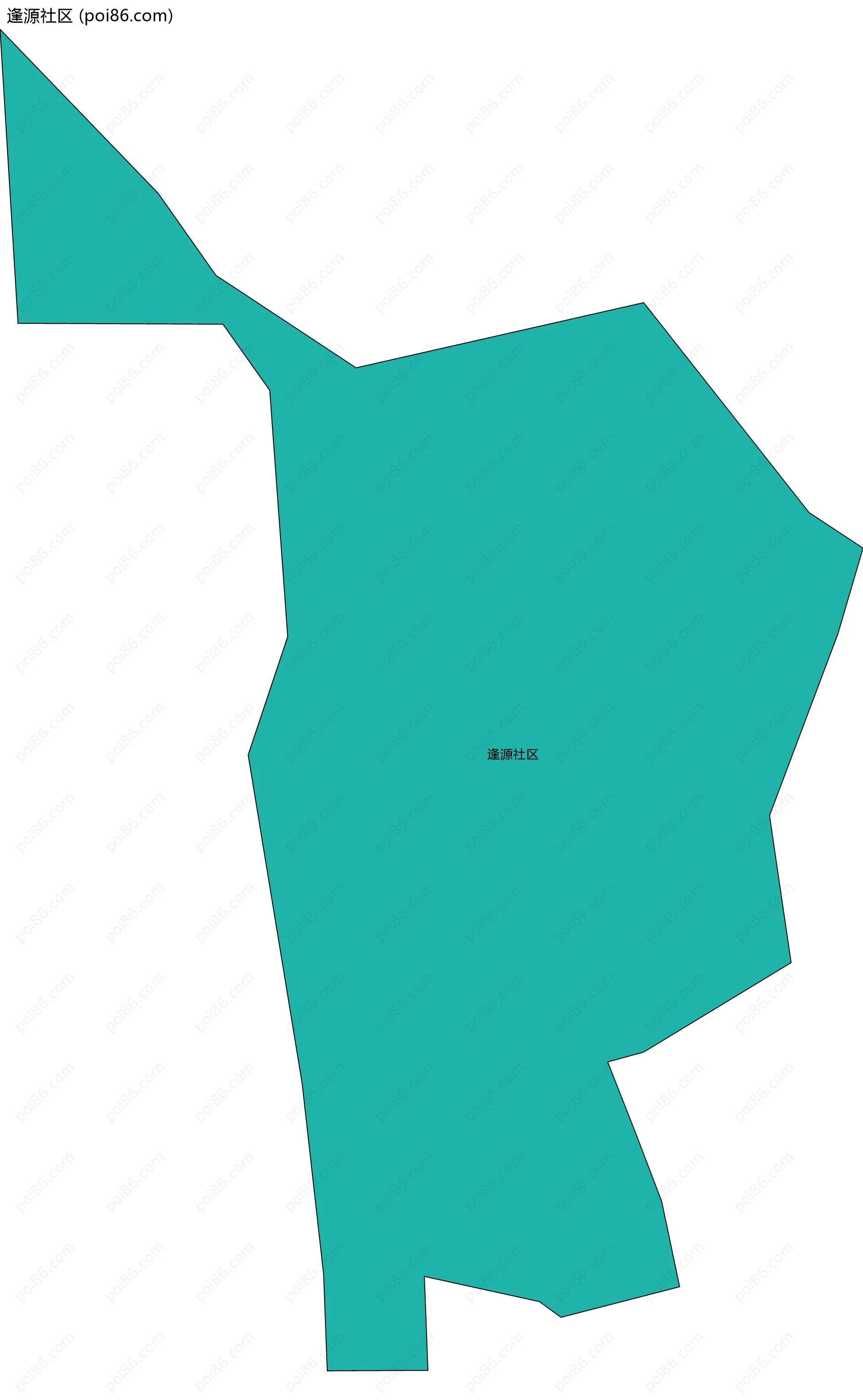 逢源社区边界地图