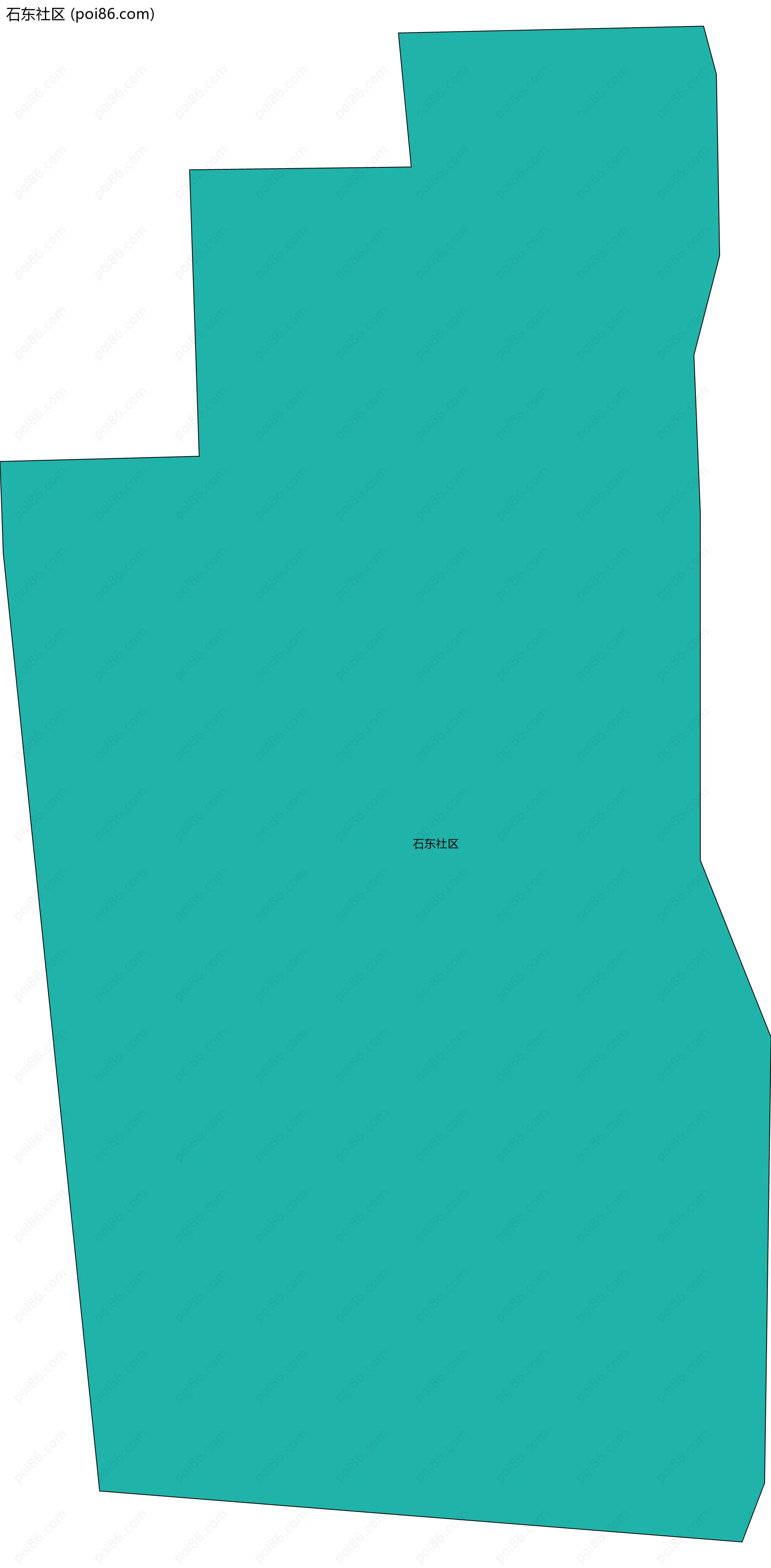 石东社区边界地图