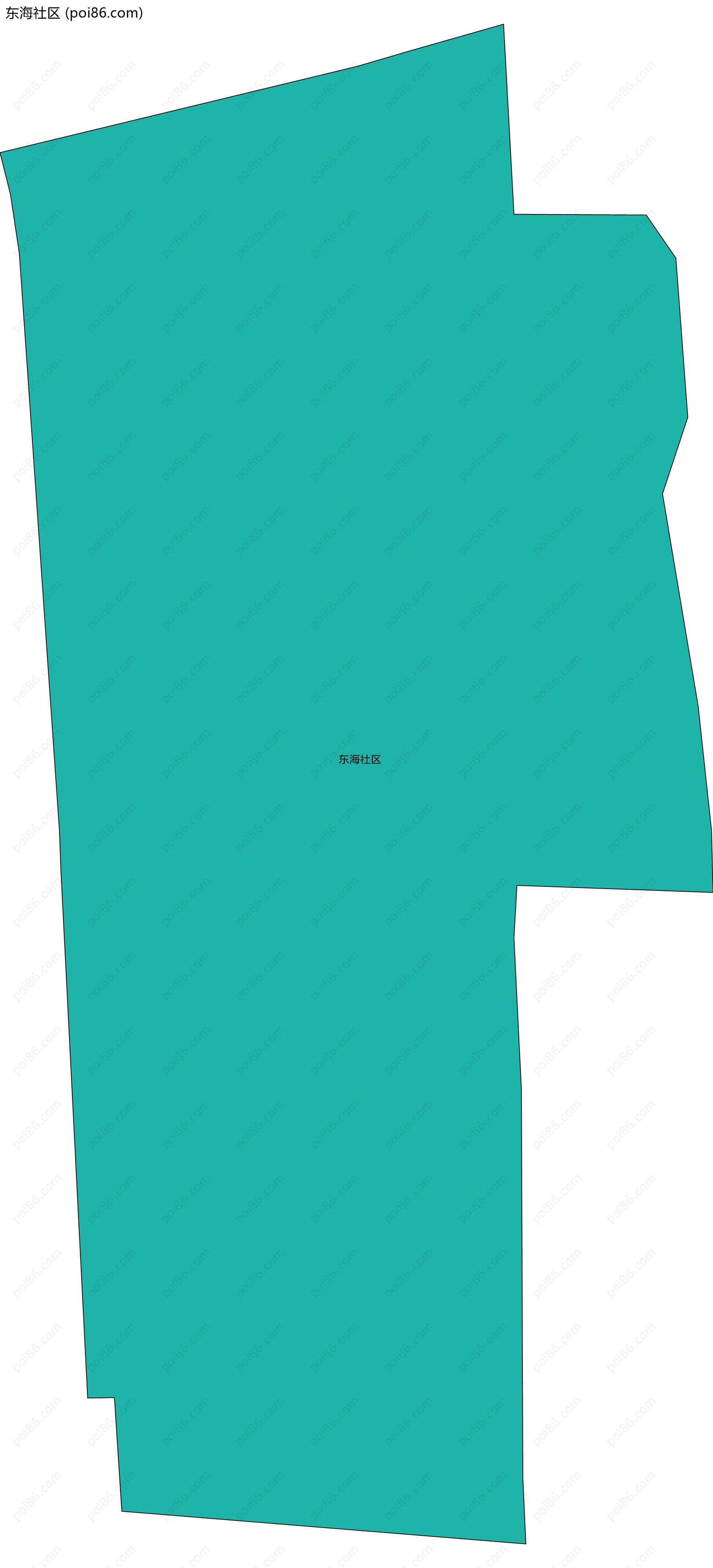 东海社区边界地图