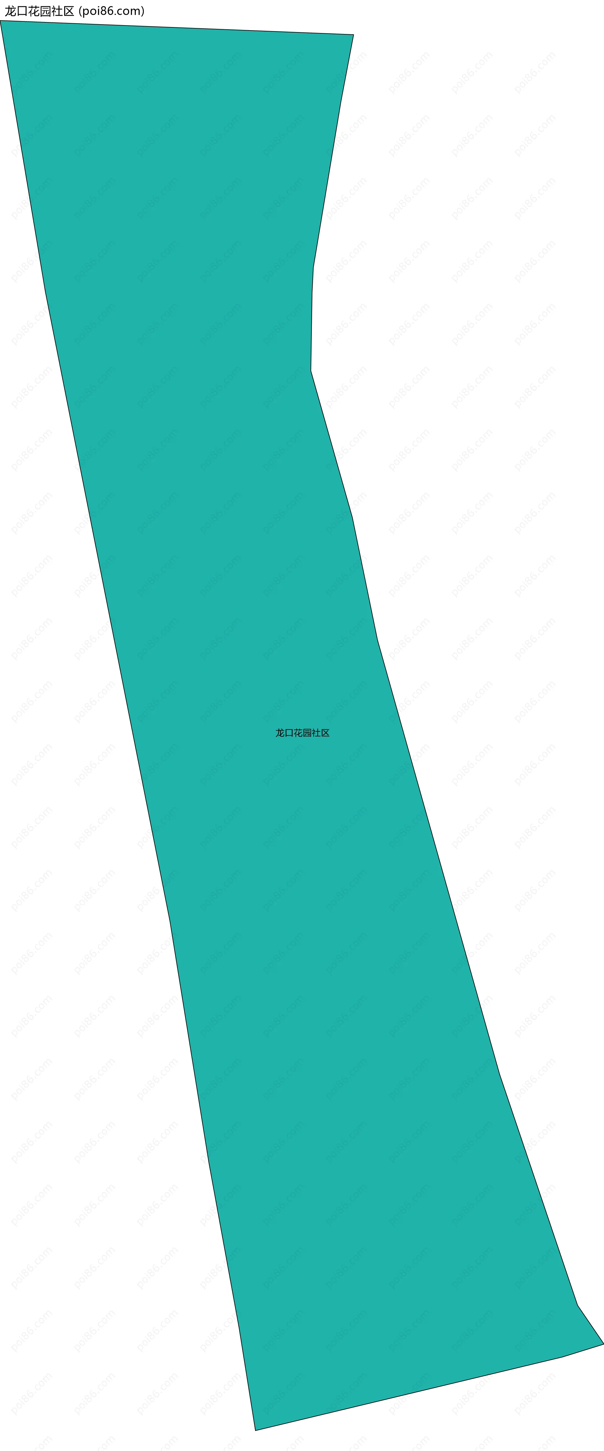 龙口花园社区边界地图