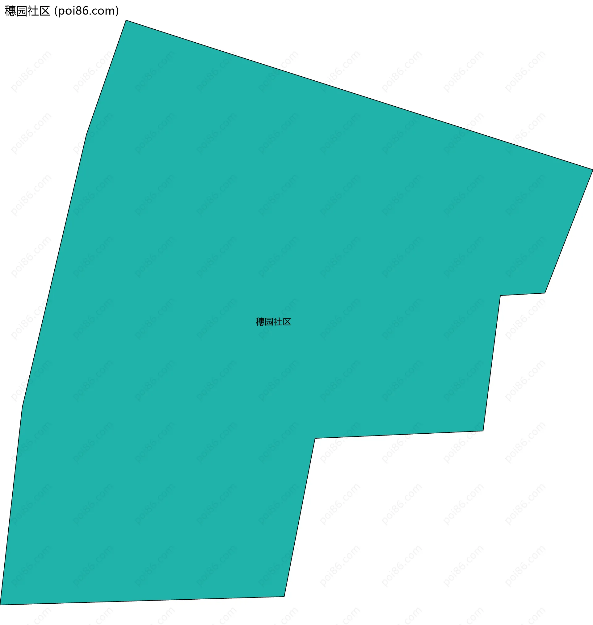 穗园社区边界地图