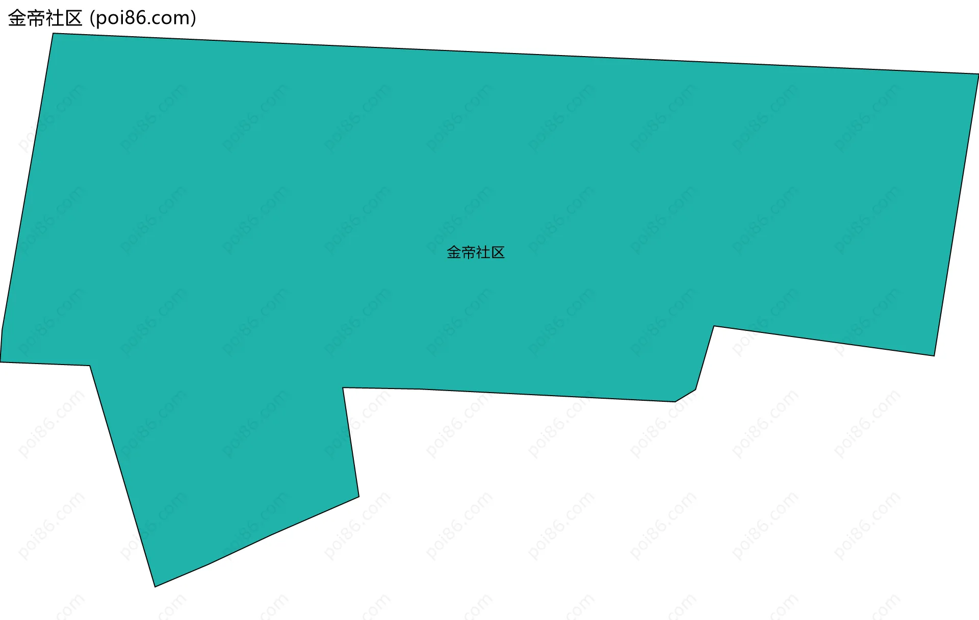 金帝社区边界地图