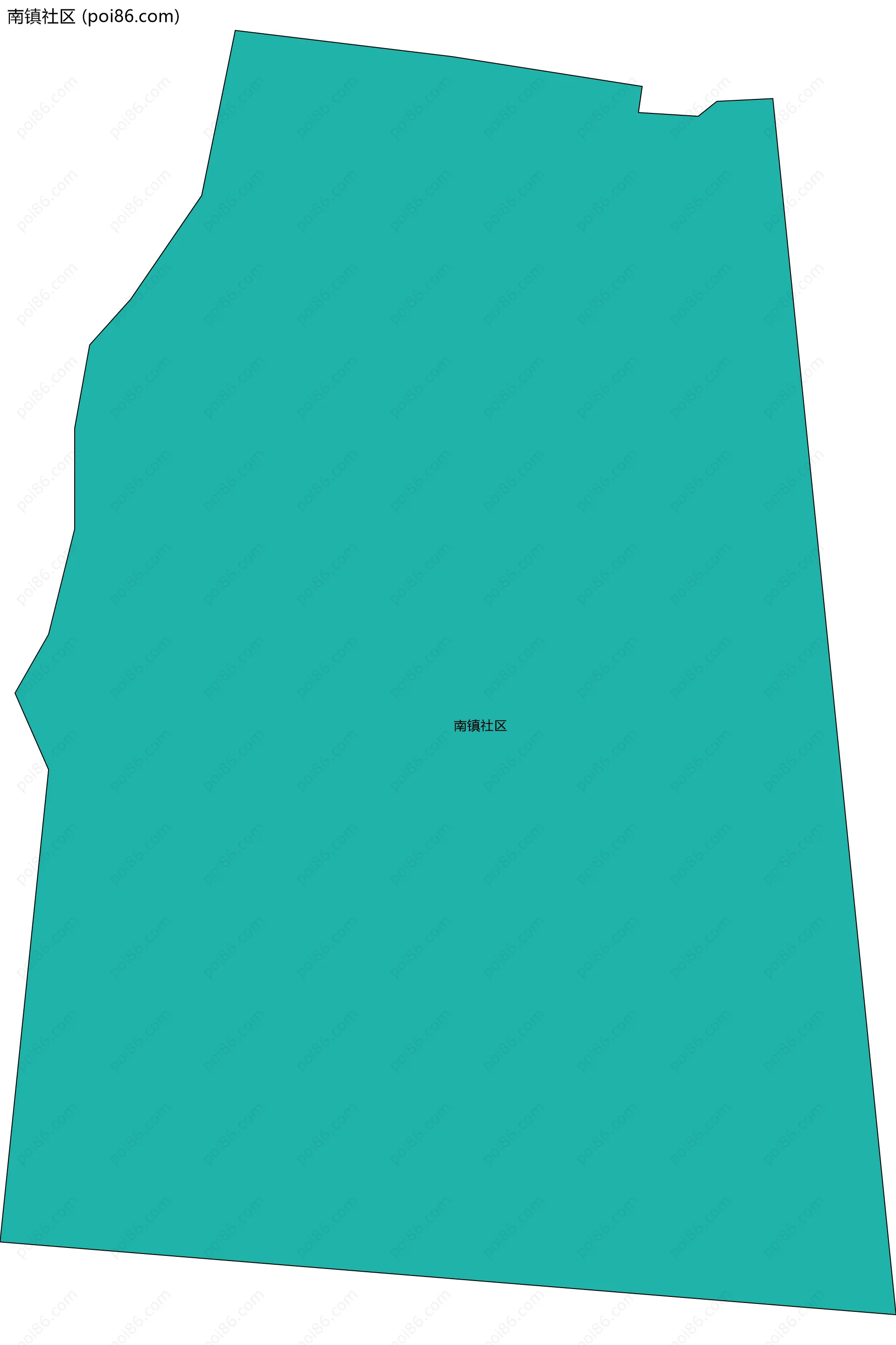 南镇社区边界地图