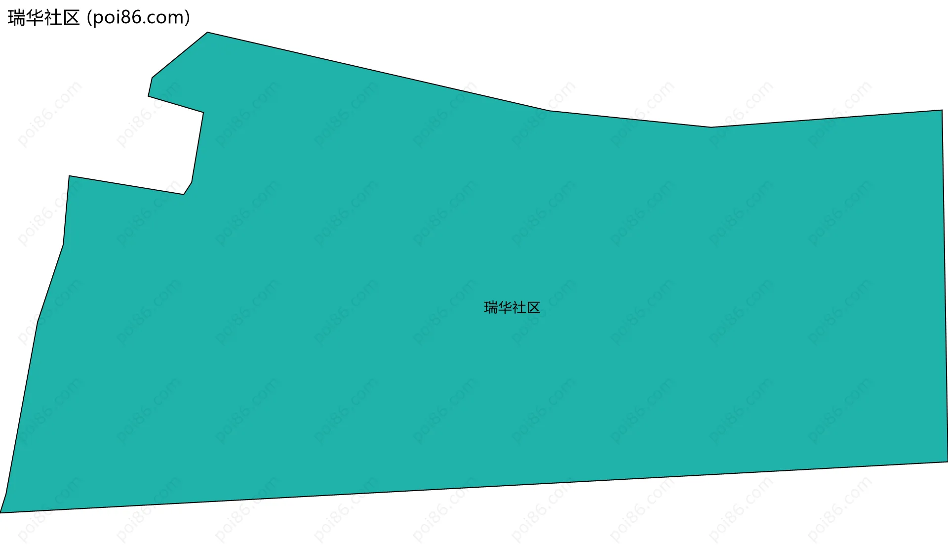 瑞华社区边界地图