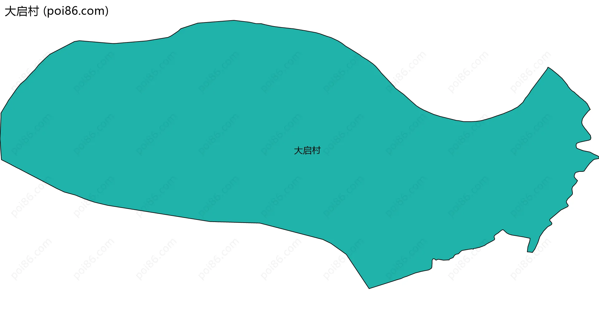 大启村边界地图