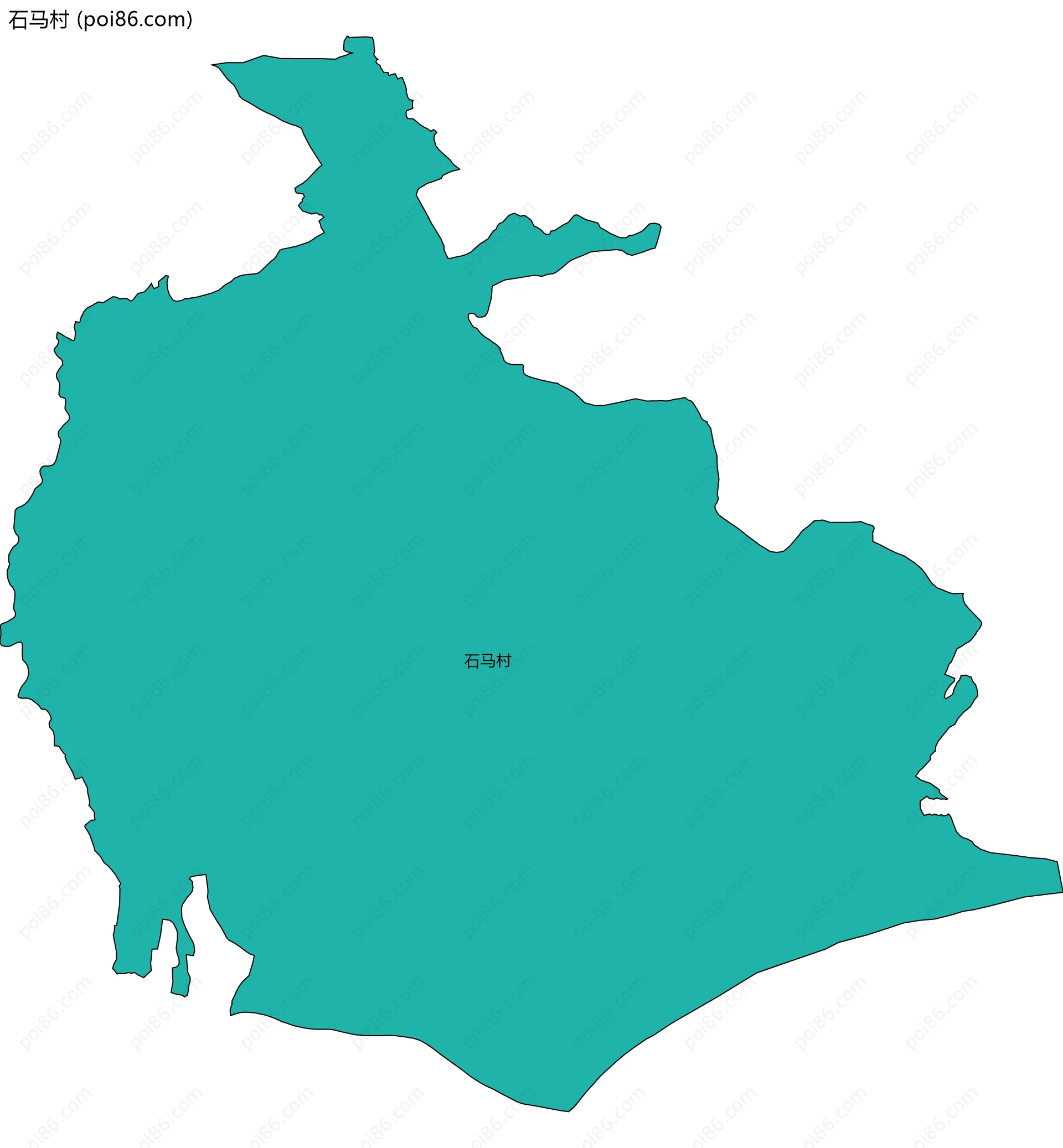 石马村边界地图