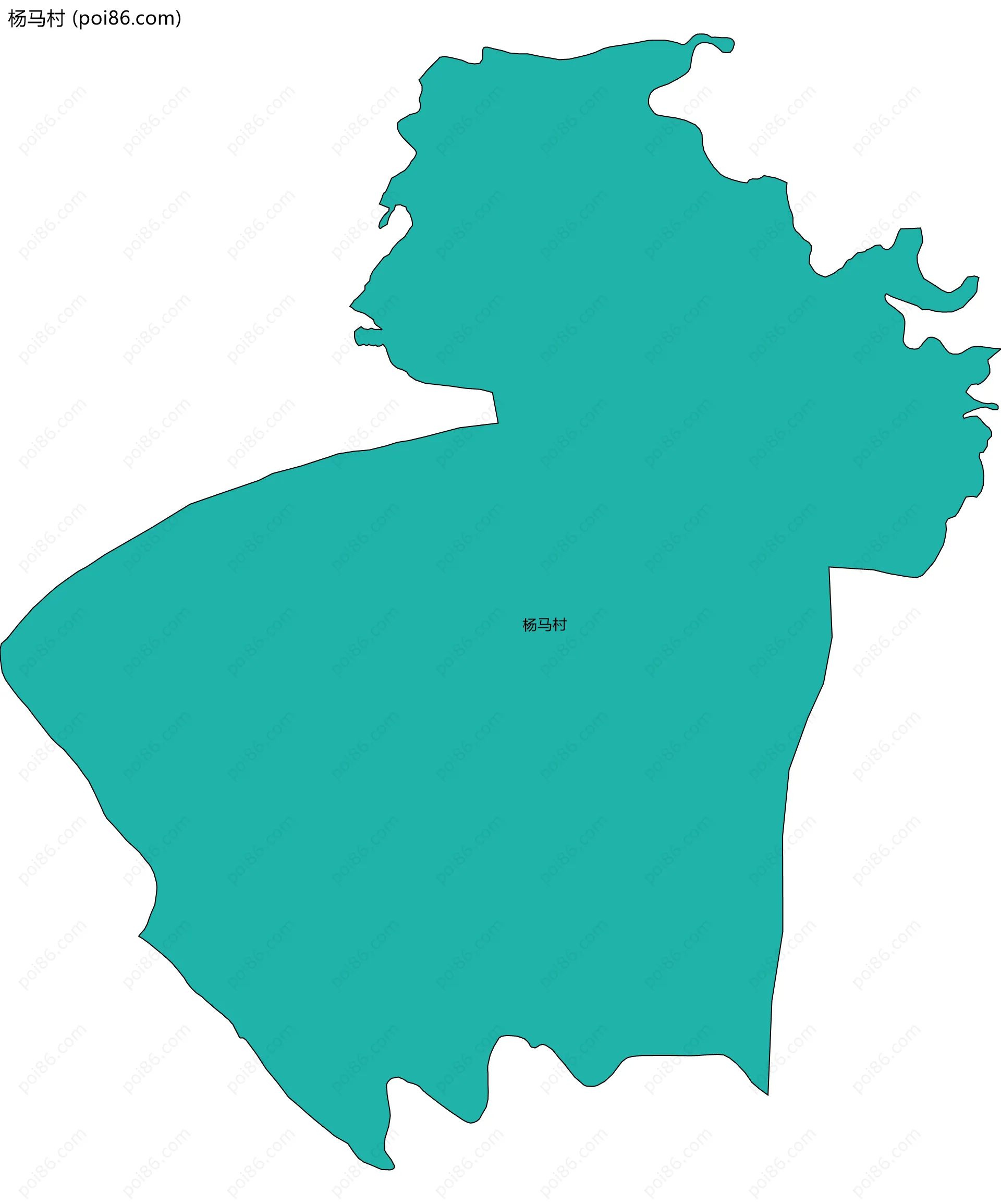 杨马村边界地图