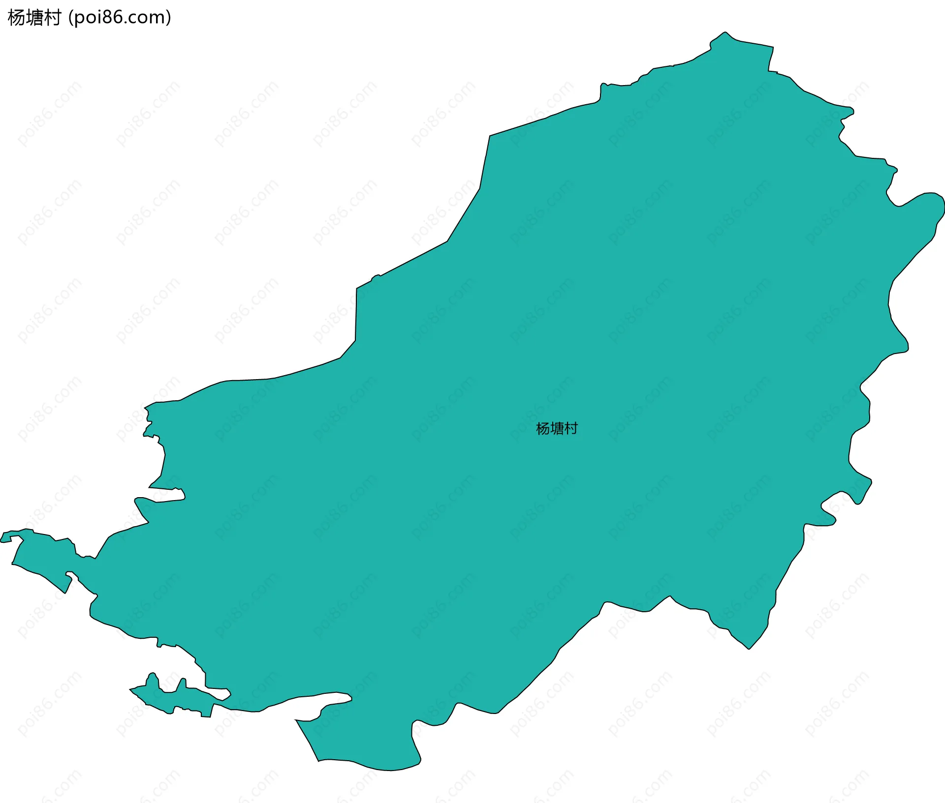 杨塘村边界地图