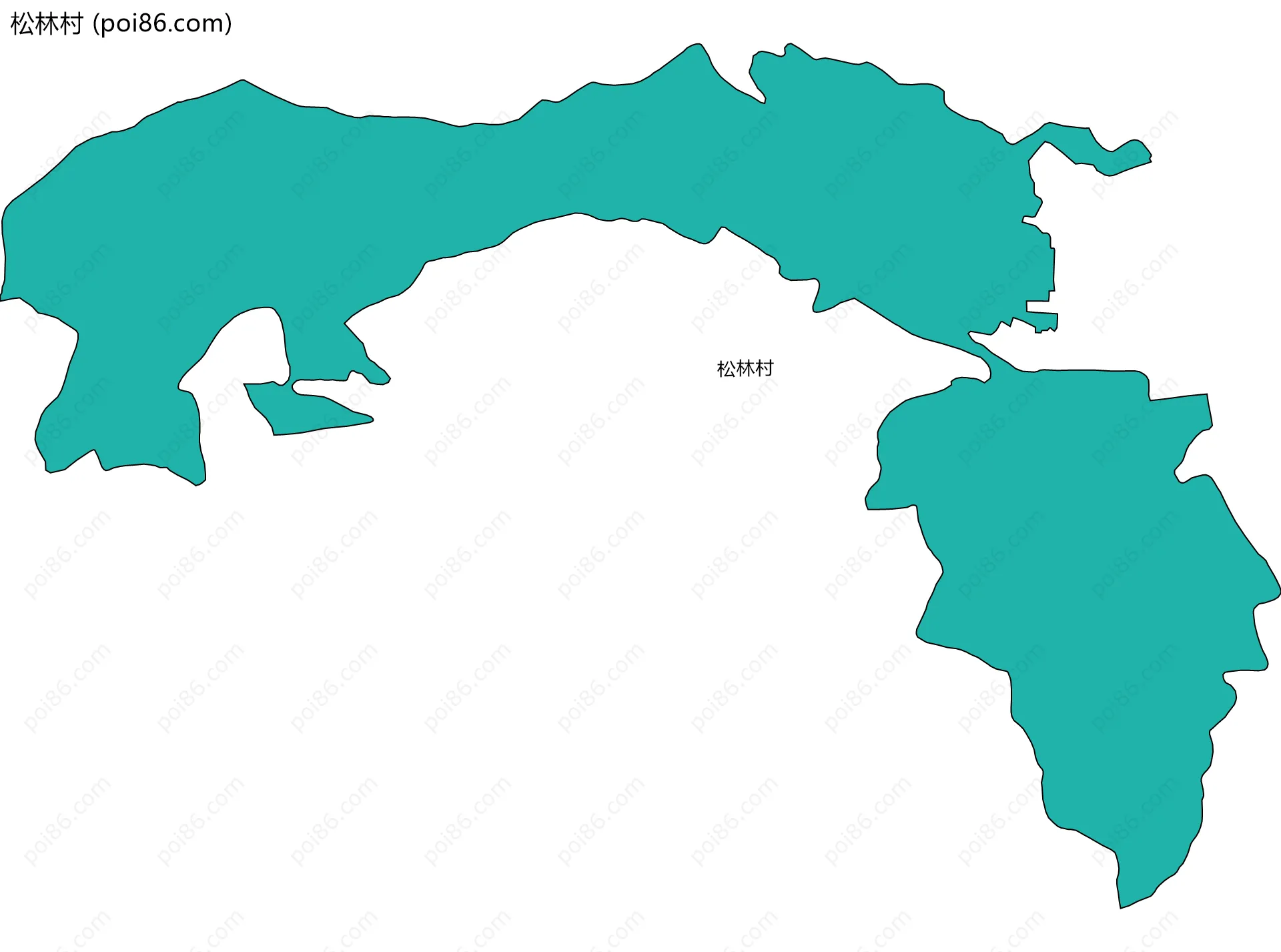 松林村边界地图