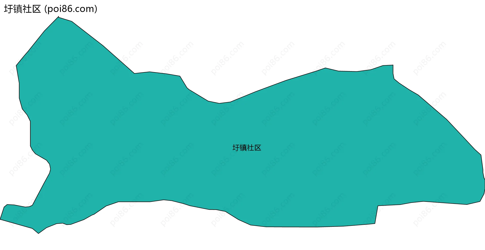 圩镇社区边界地图