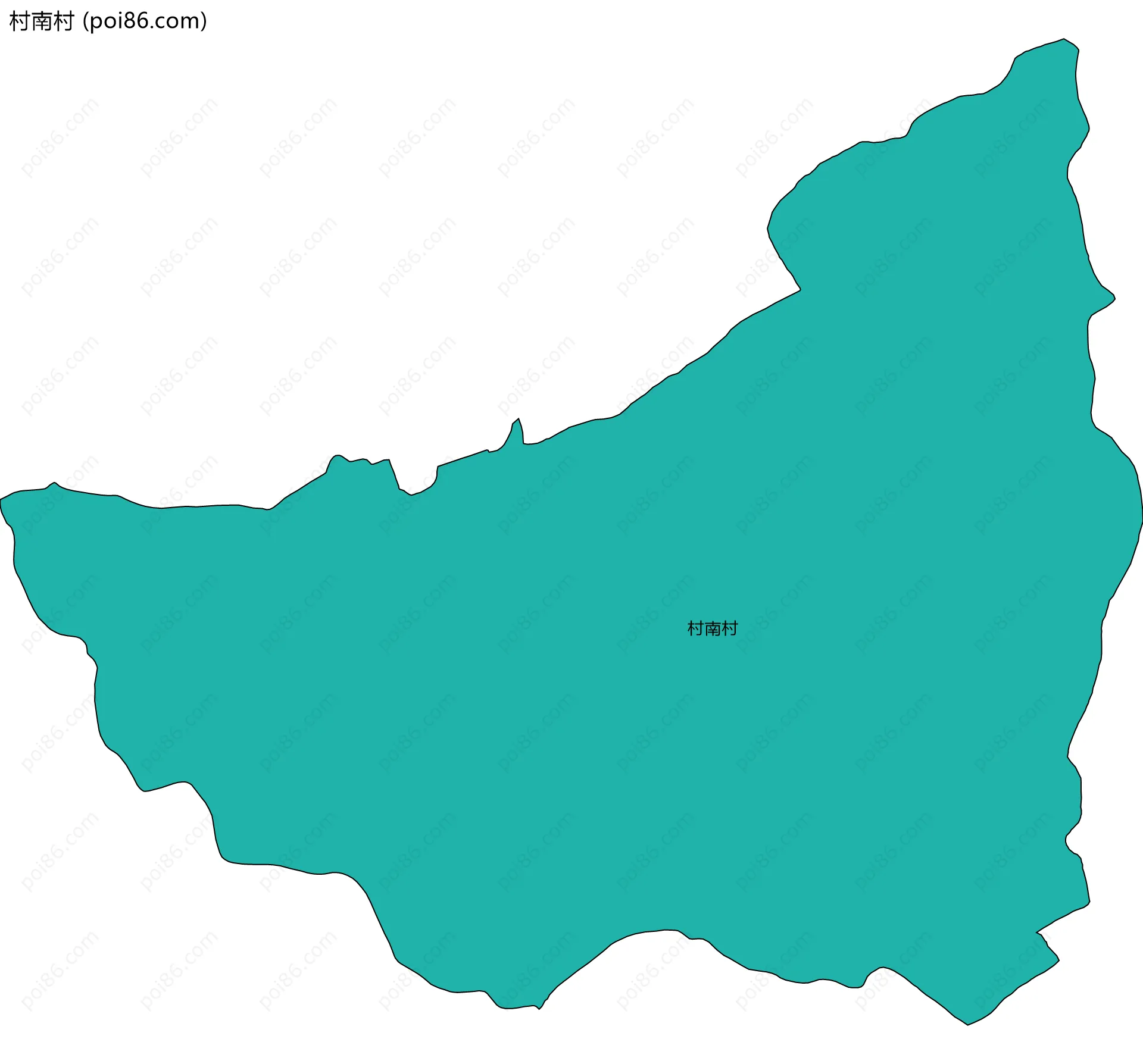村南村边界地图