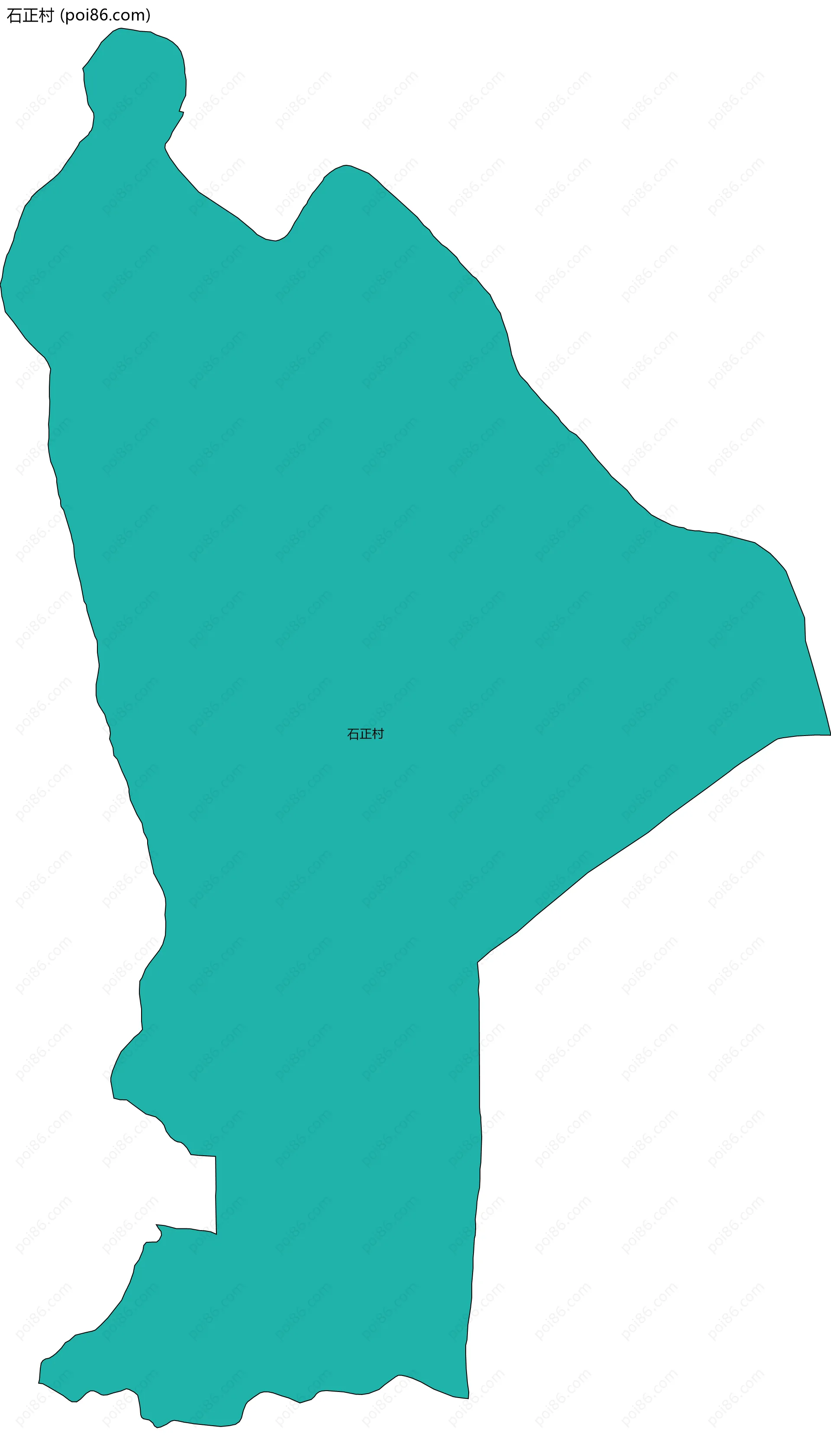 石正村边界地图