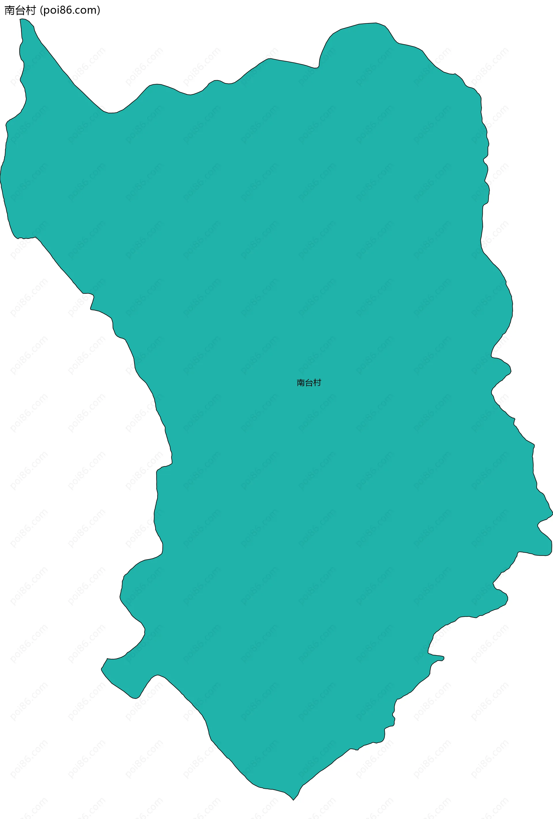 南台村边界地图