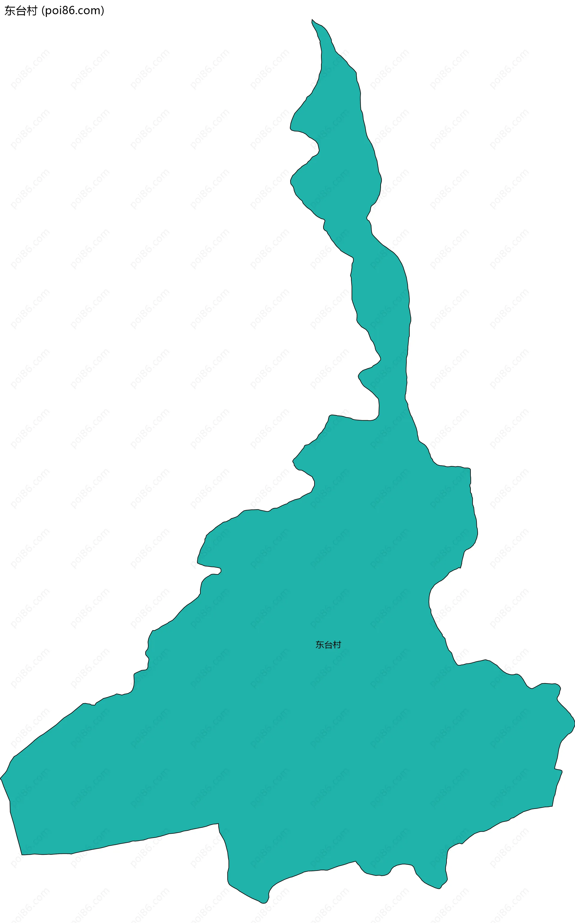 东台村边界地图