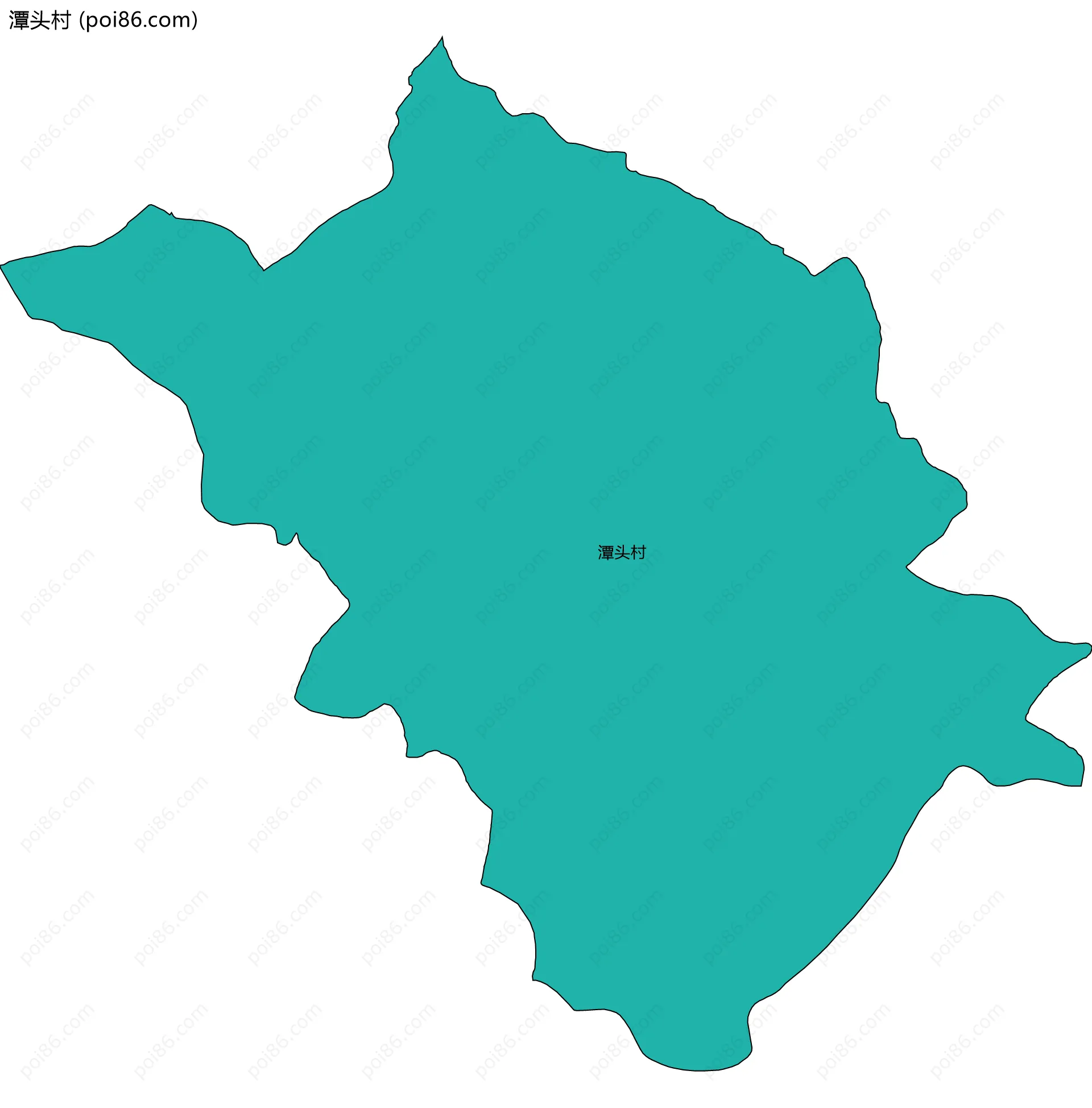 潭头村边界地图