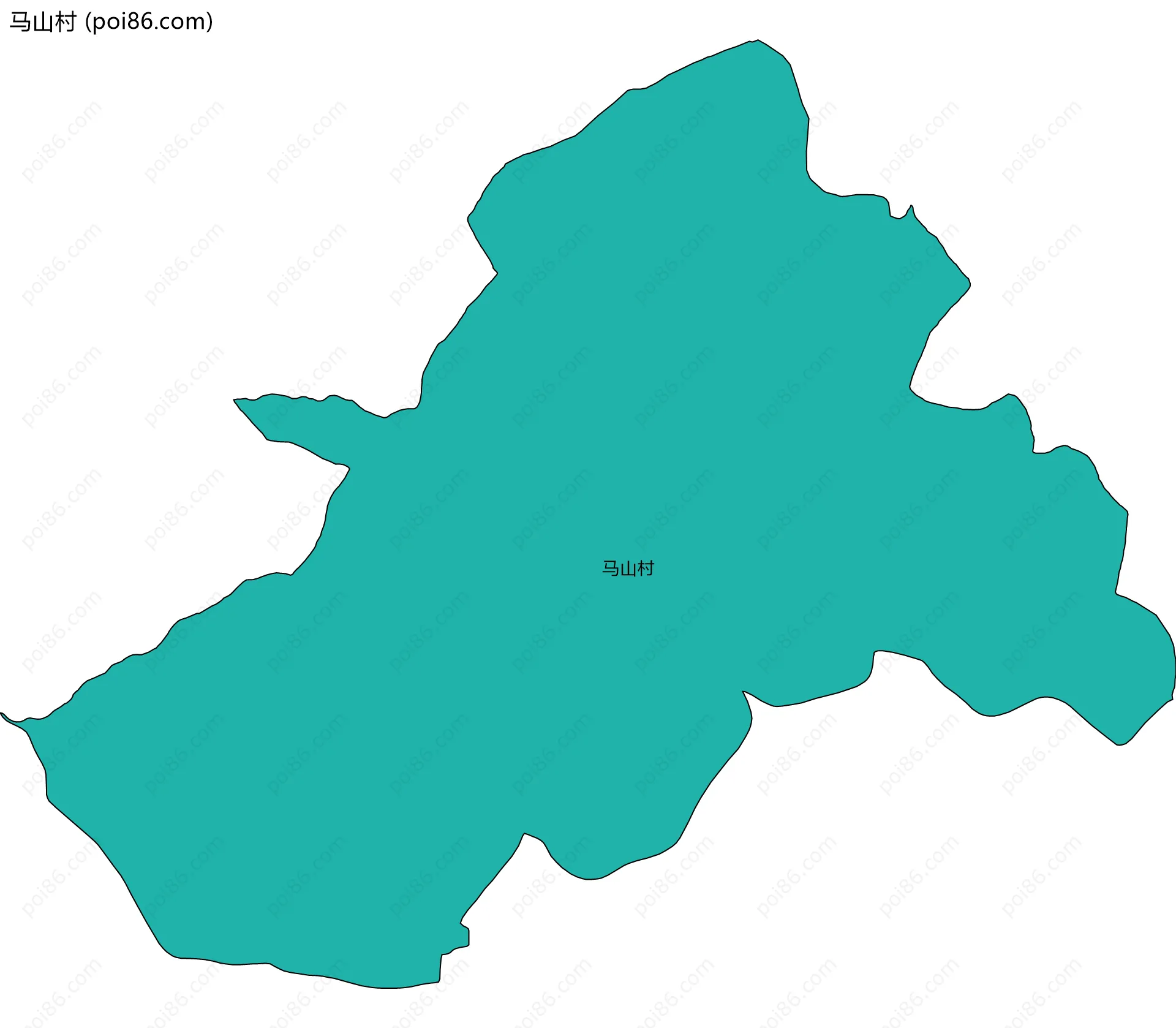 马山村边界地图