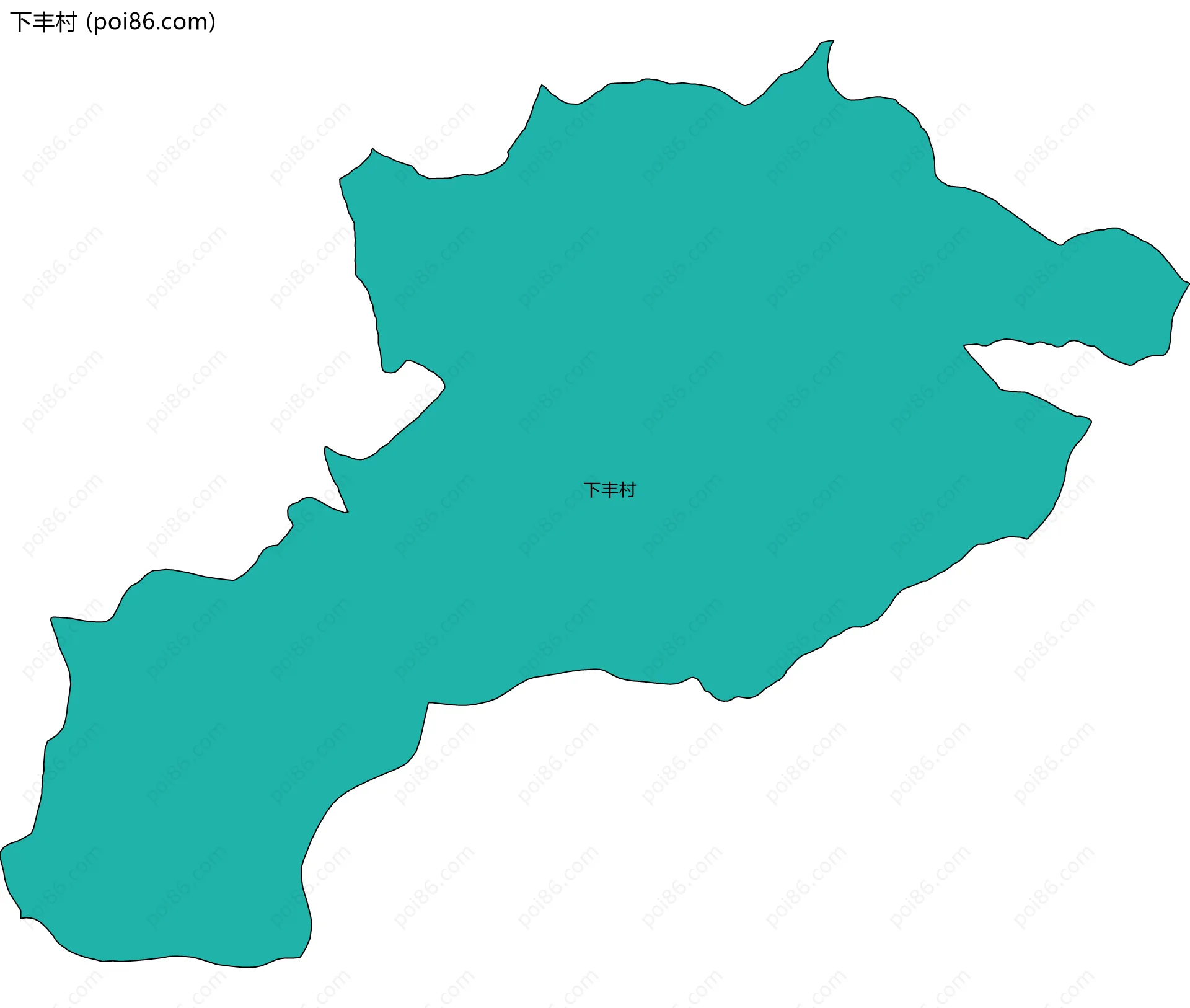 下丰村边界地图
