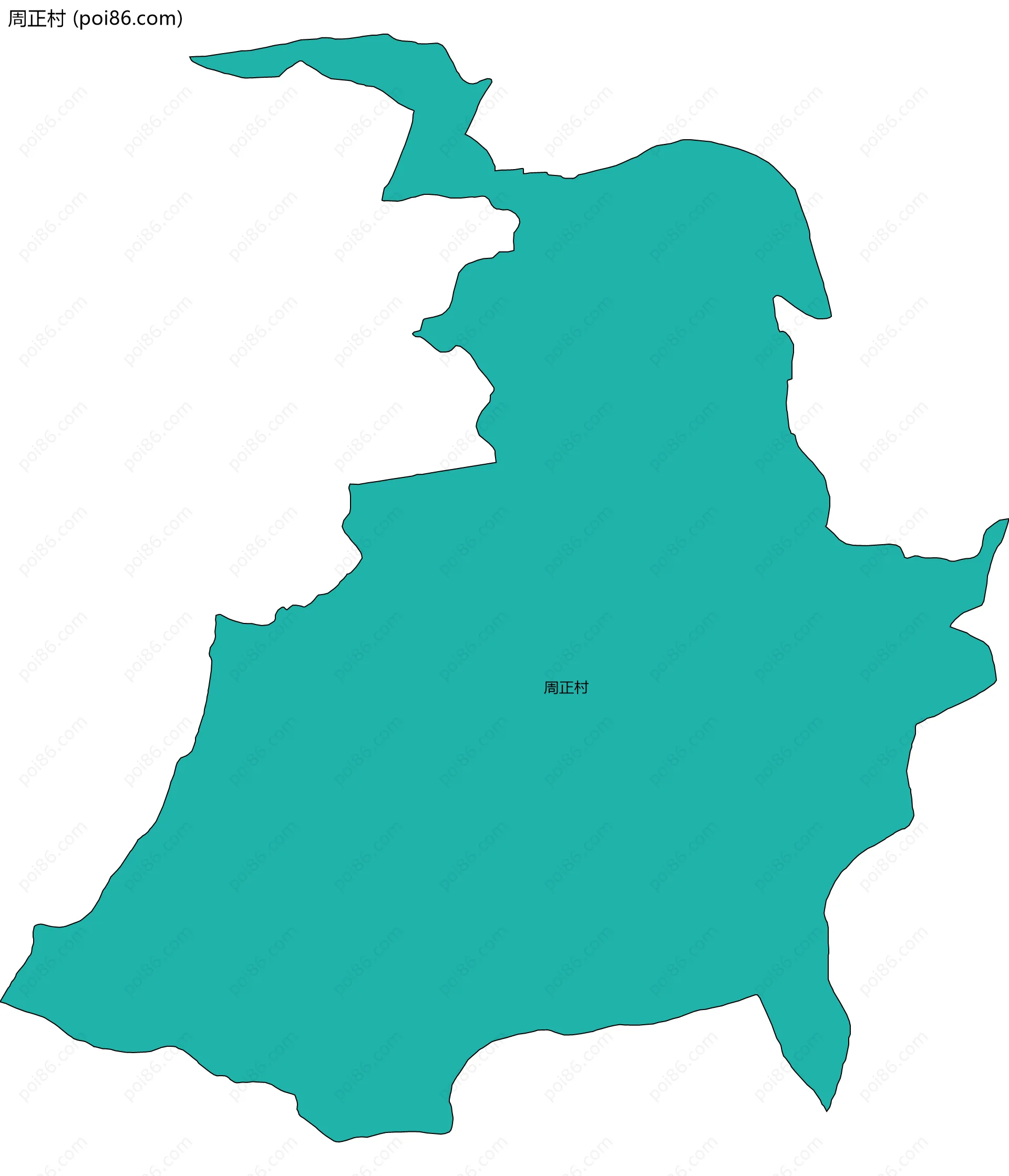 周正村边界地图