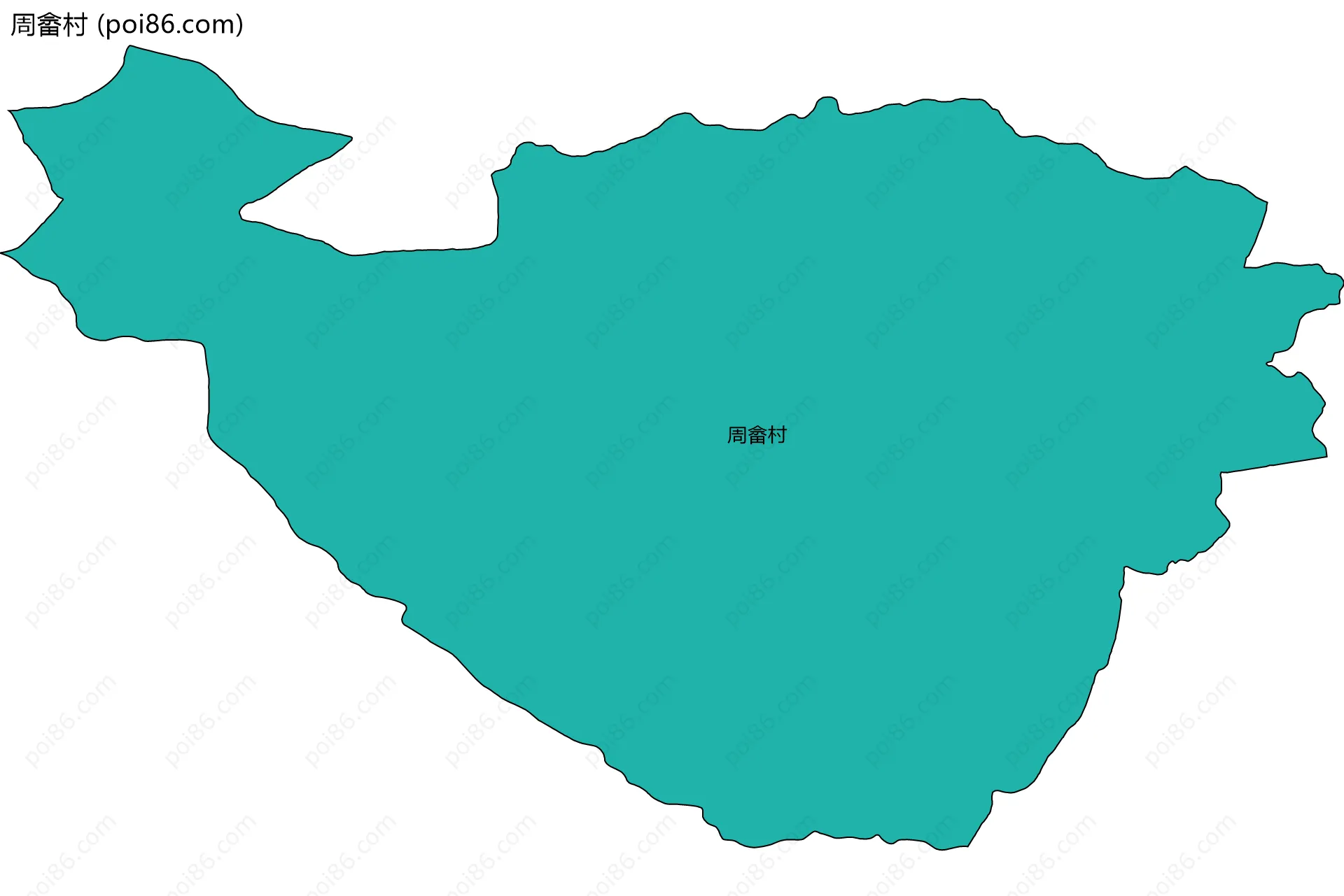 周畲村边界地图