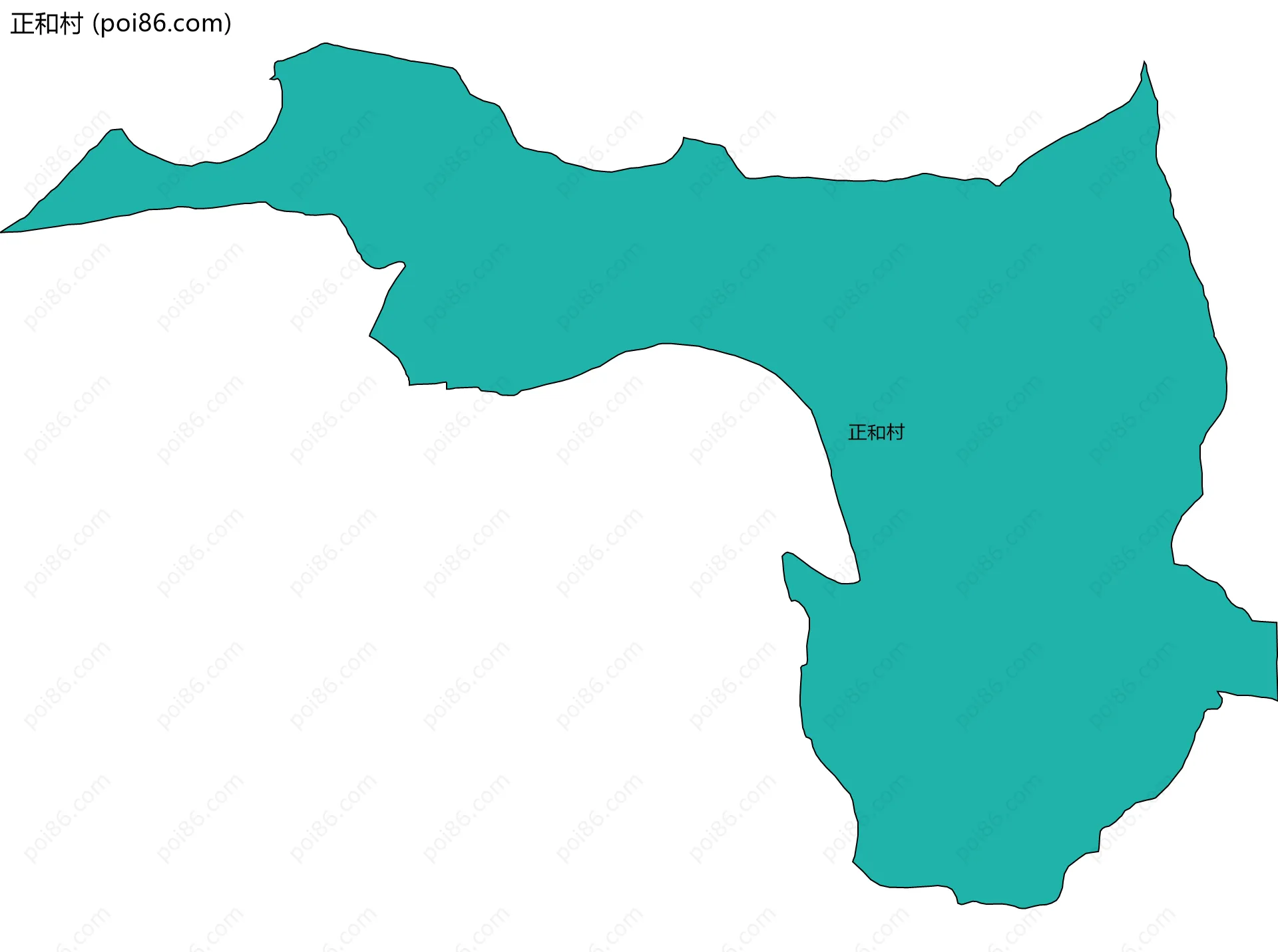 正和村边界地图