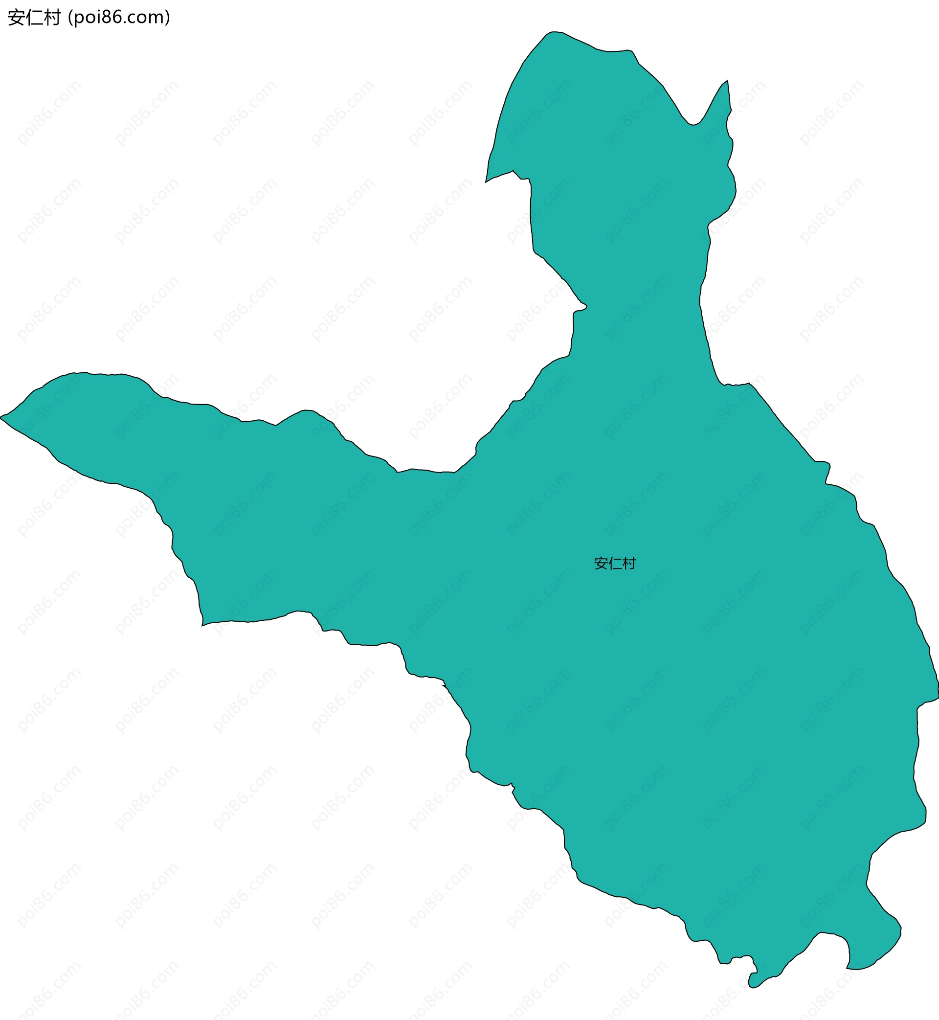 安仁村边界地图