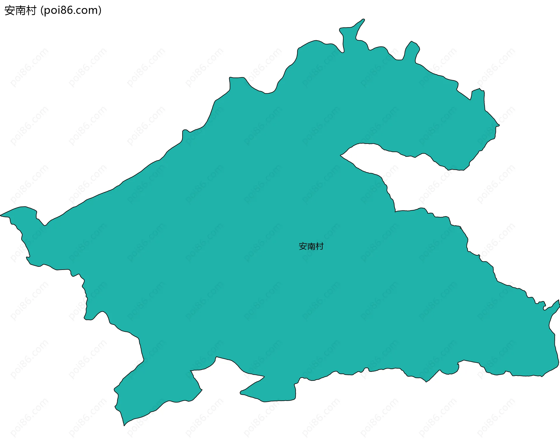 安南村边界地图