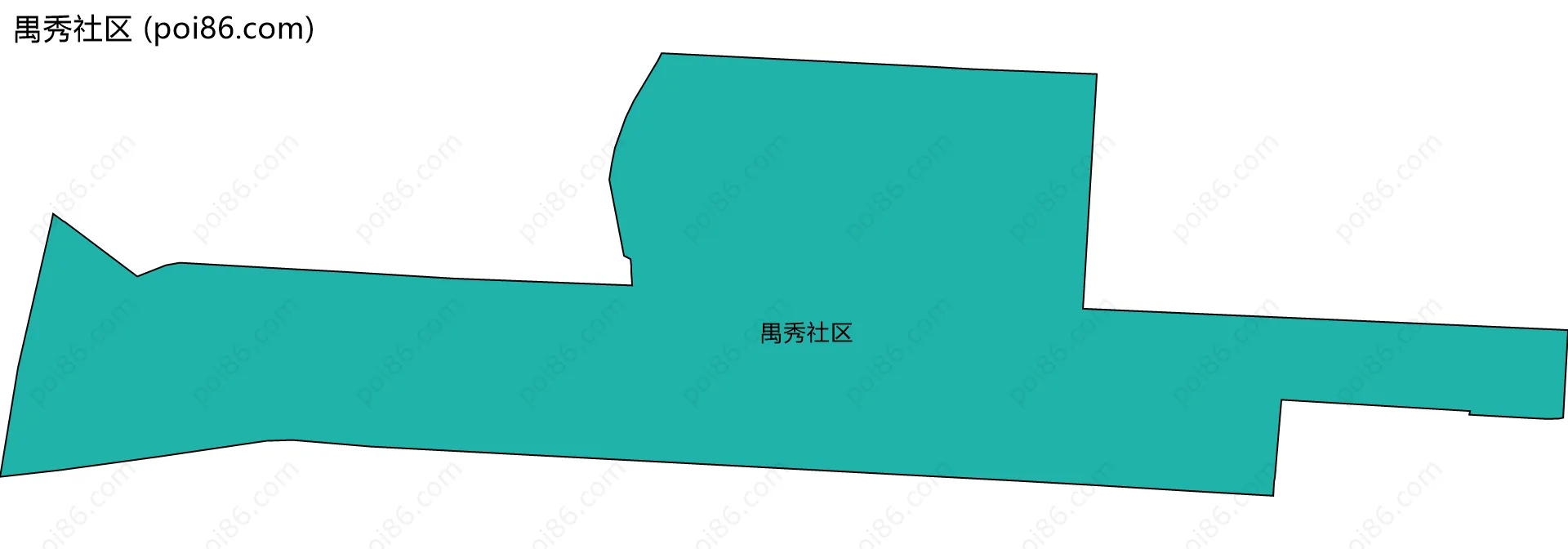禺秀社区边界地图