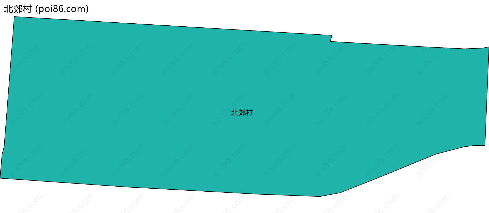北郊村边界地图