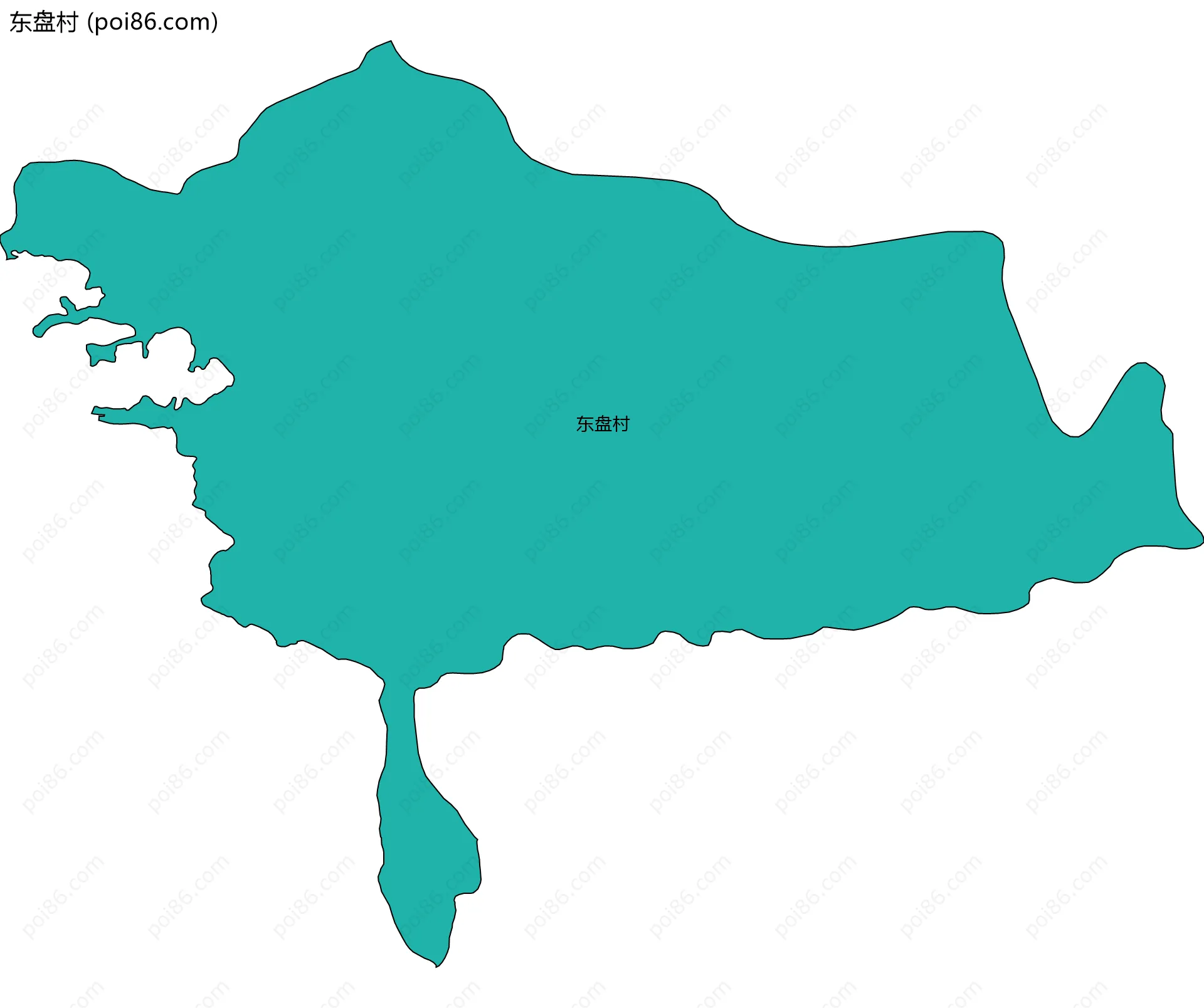 东盘村边界地图