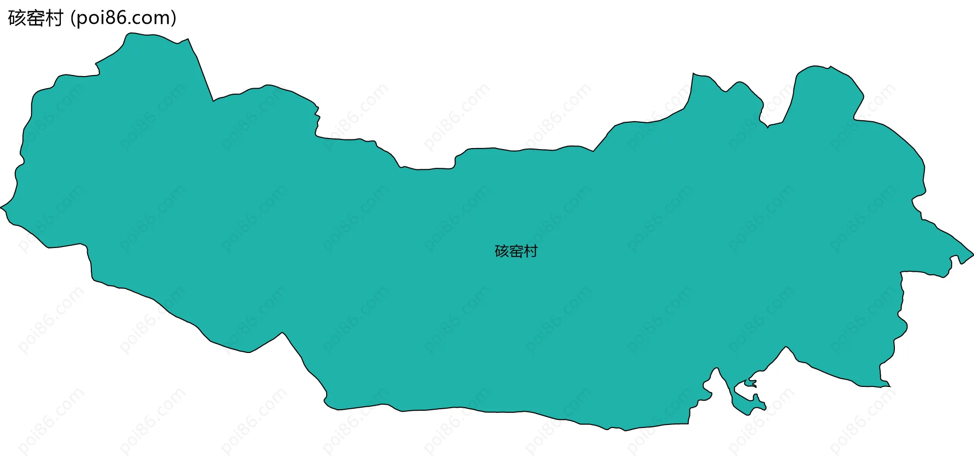 硋窑村边界地图