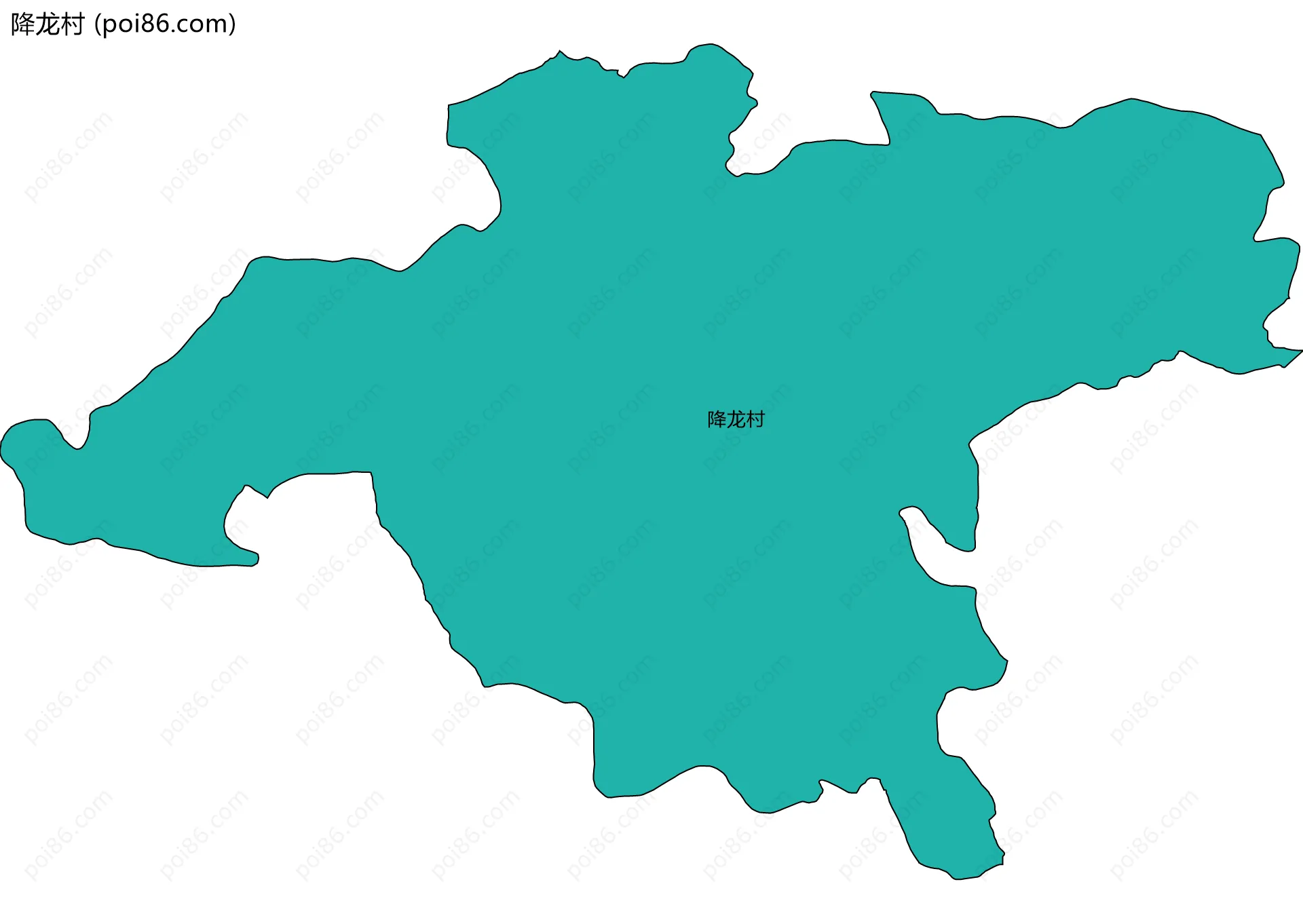 降龙村边界地图