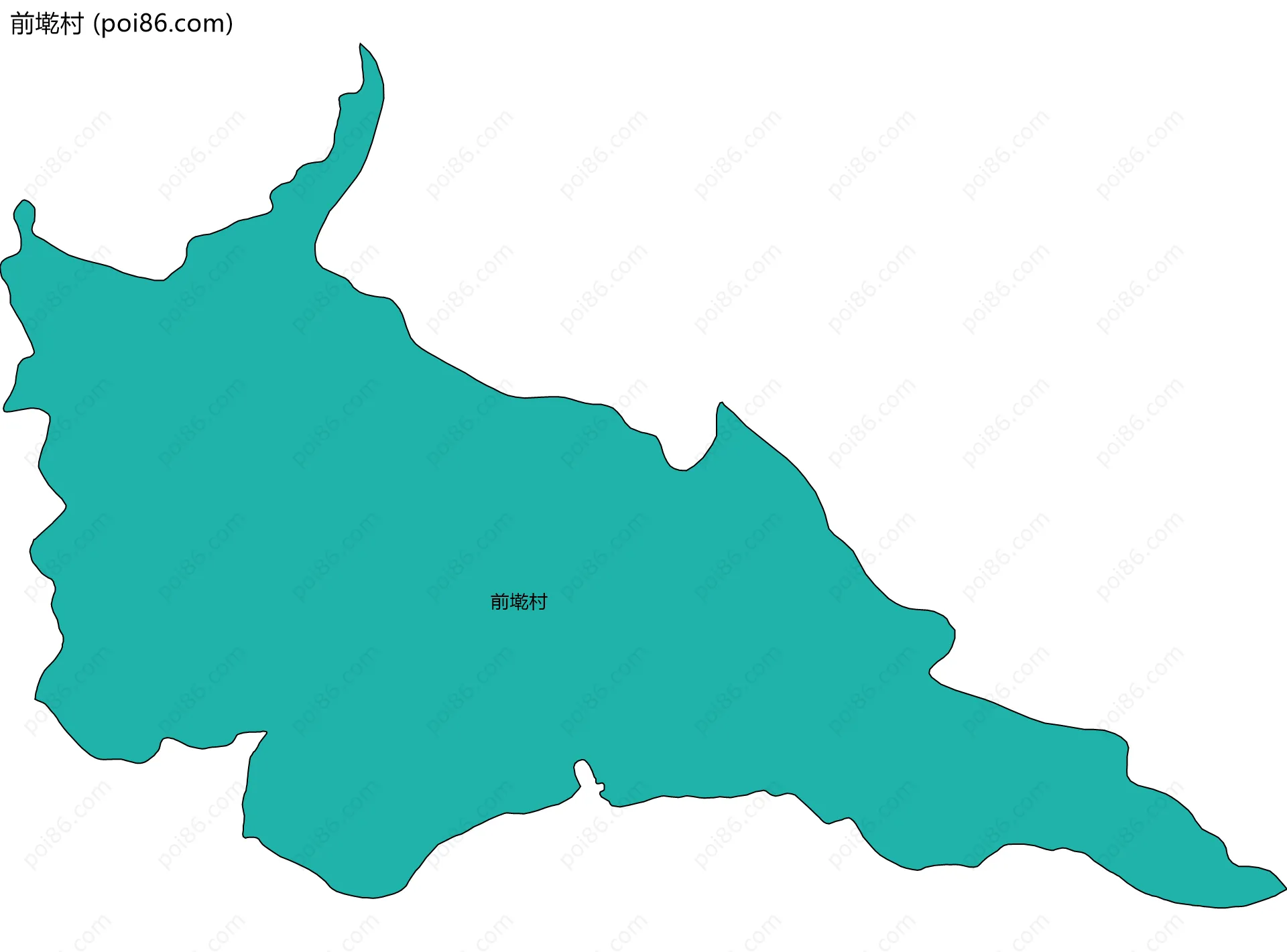 前墘村边界地图
