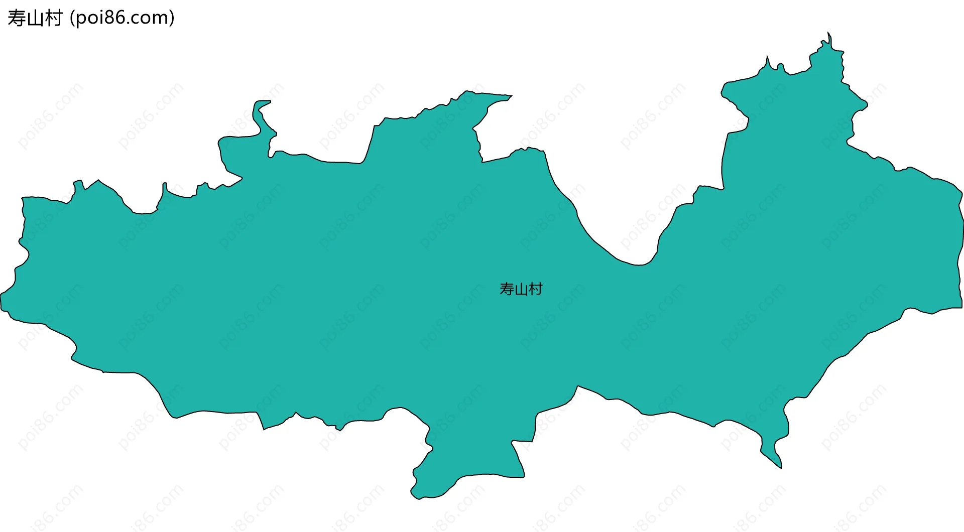 寿山村边界地图