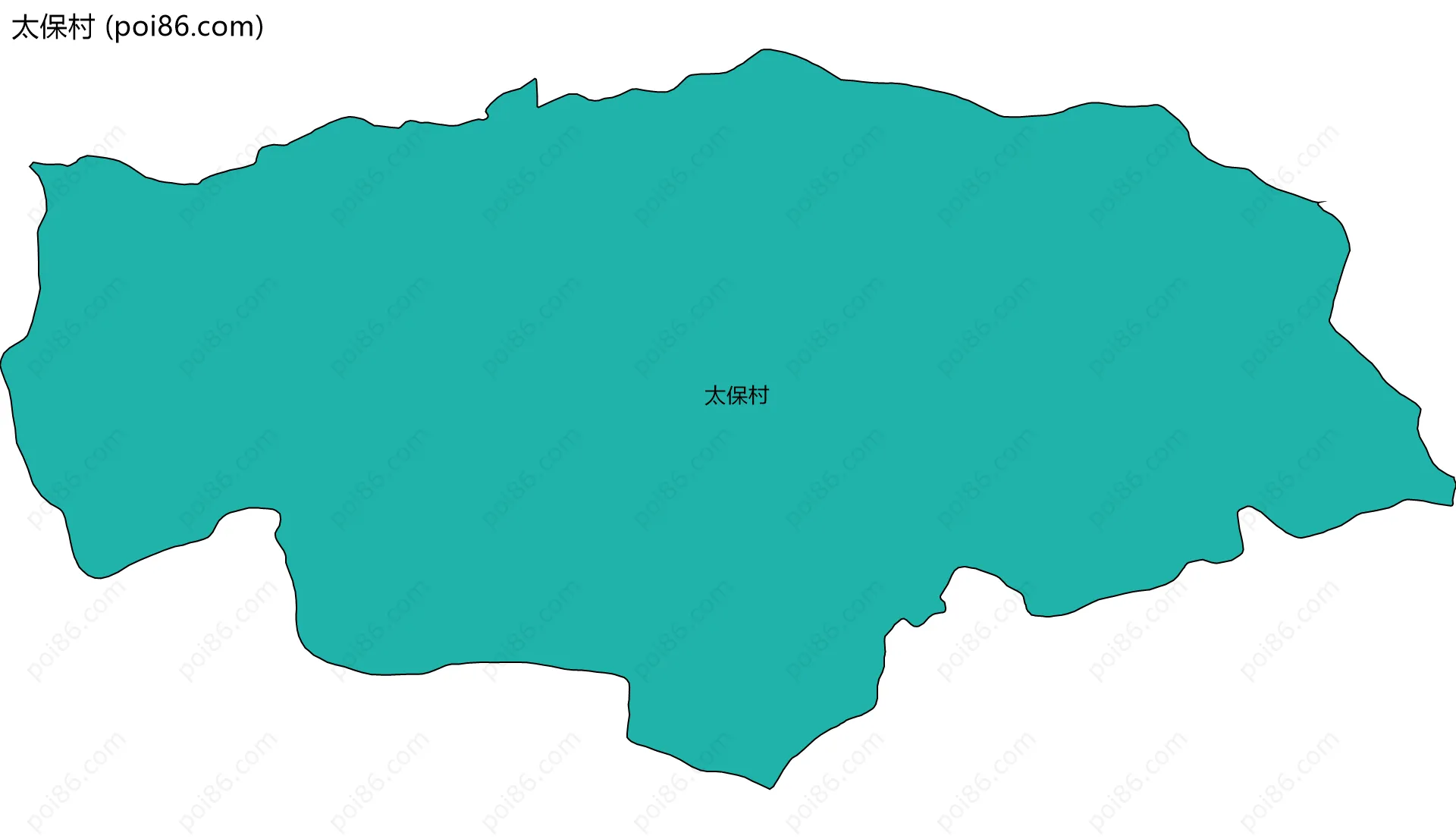 太保村边界地图