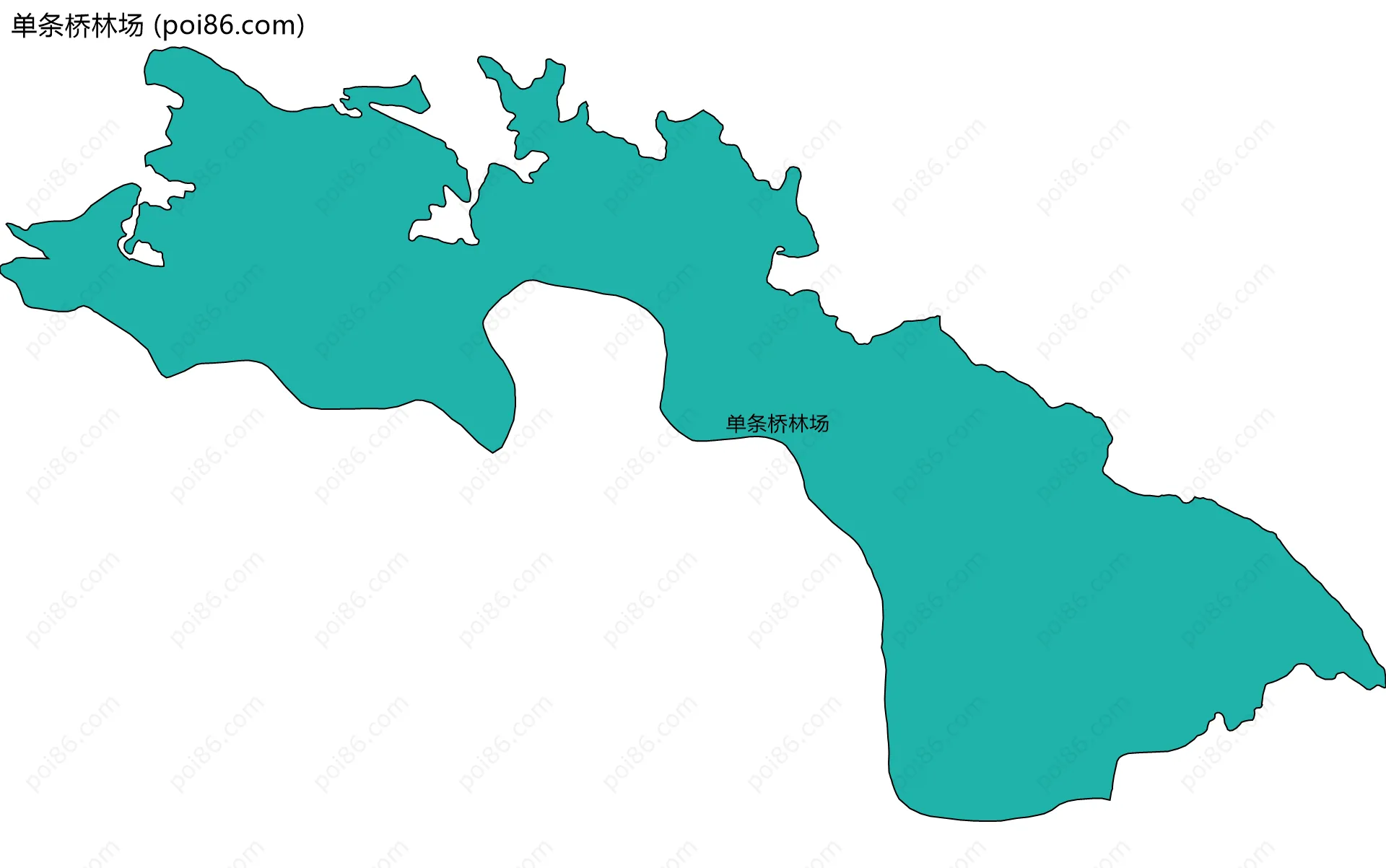 单条桥林场边界地图